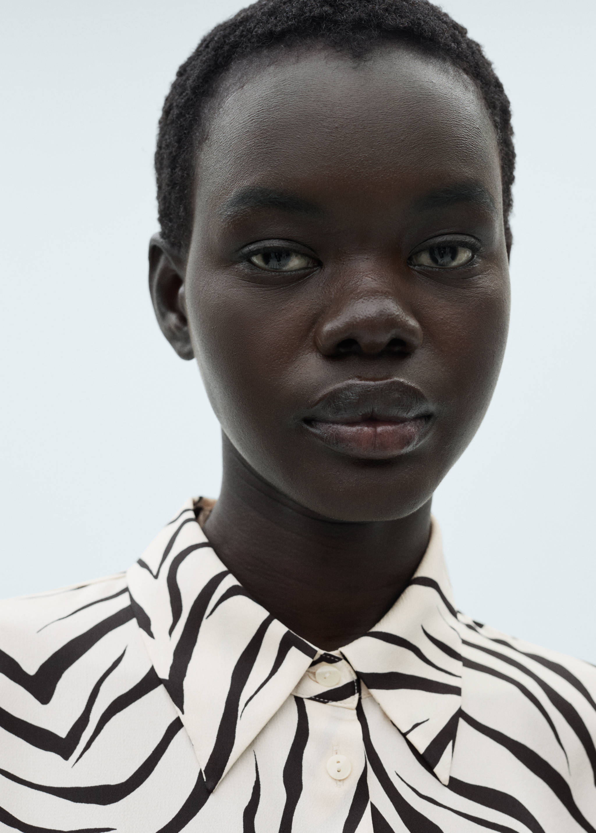 Chemise satinée imprimée - Détail de l'article 1