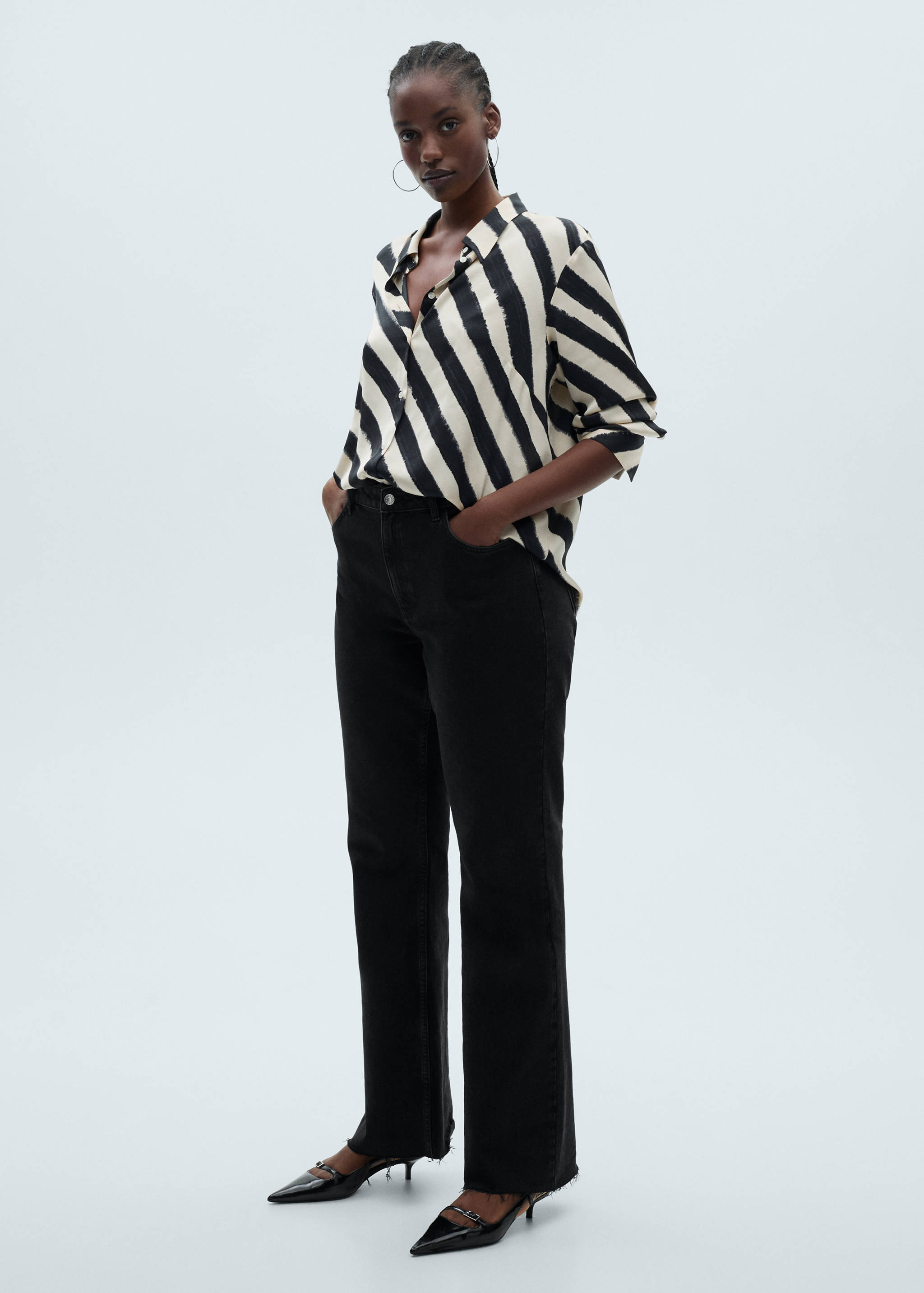 Chemise satinée imprimée - Détail de l'article 3