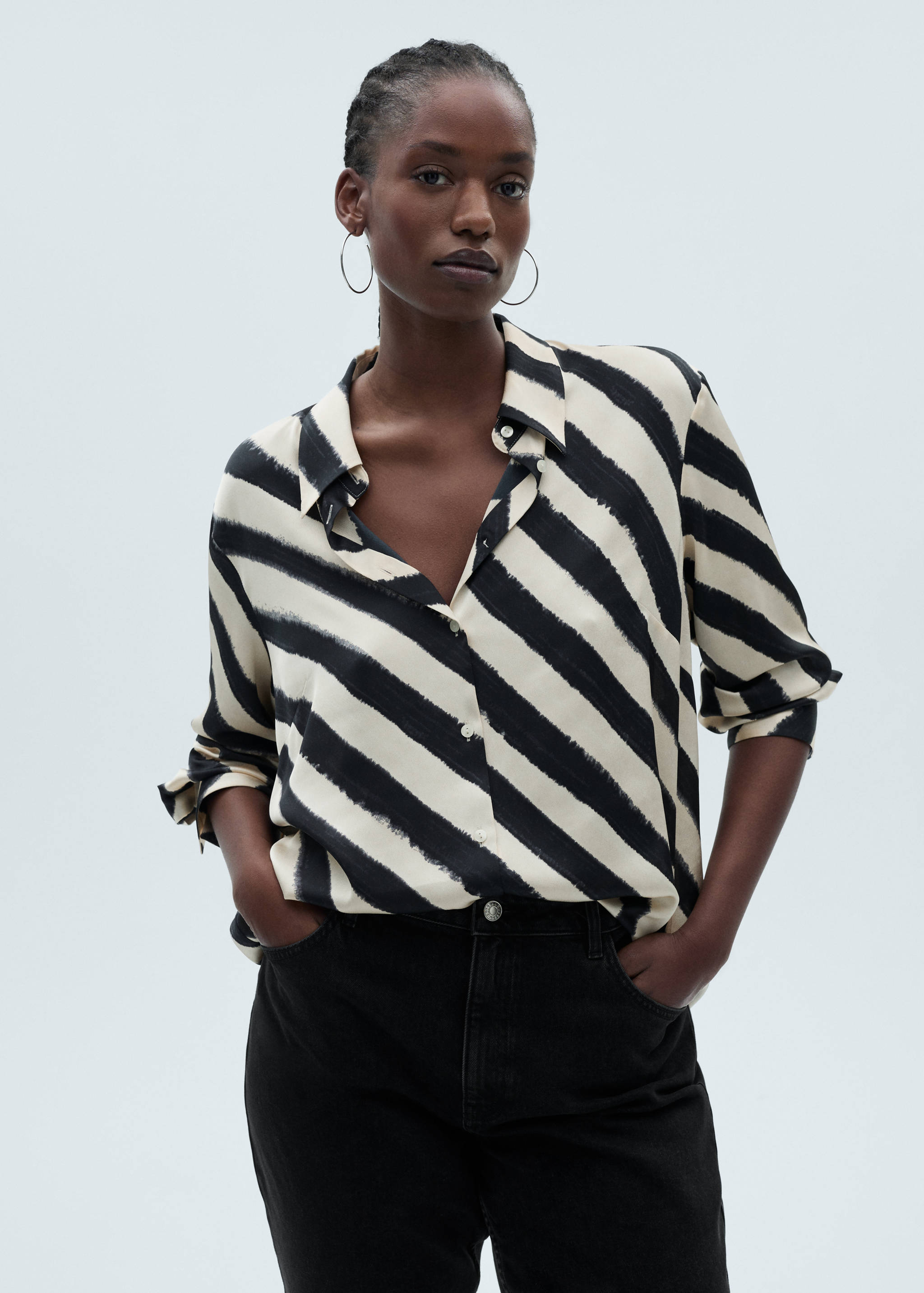 Chemise satinée imprimée - Détail de l'article 5