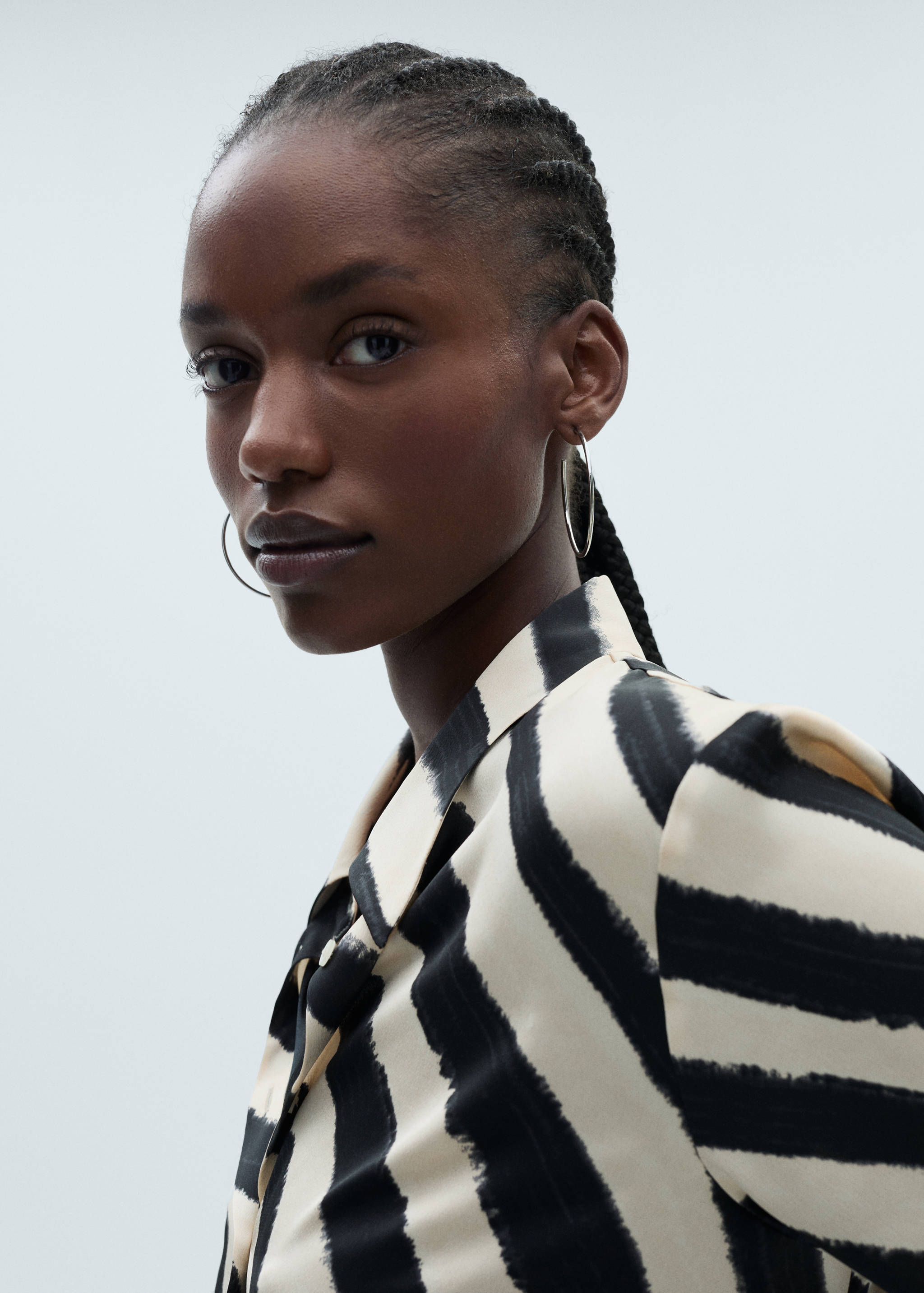 Chemise satinée imprimée - Détail de l'article 4