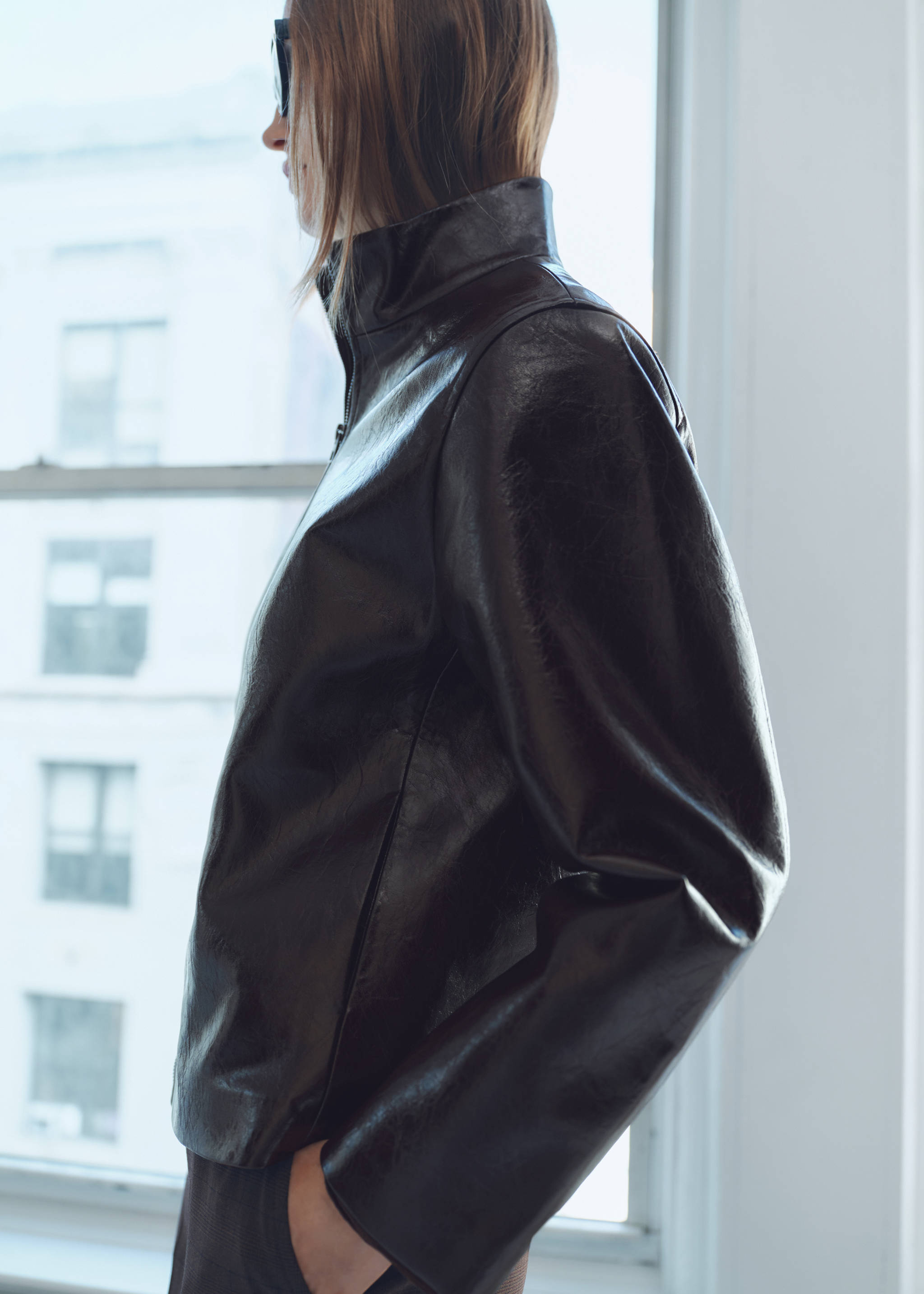 Texturerad jacka perkinskrage - Detaljer om artikeln 6