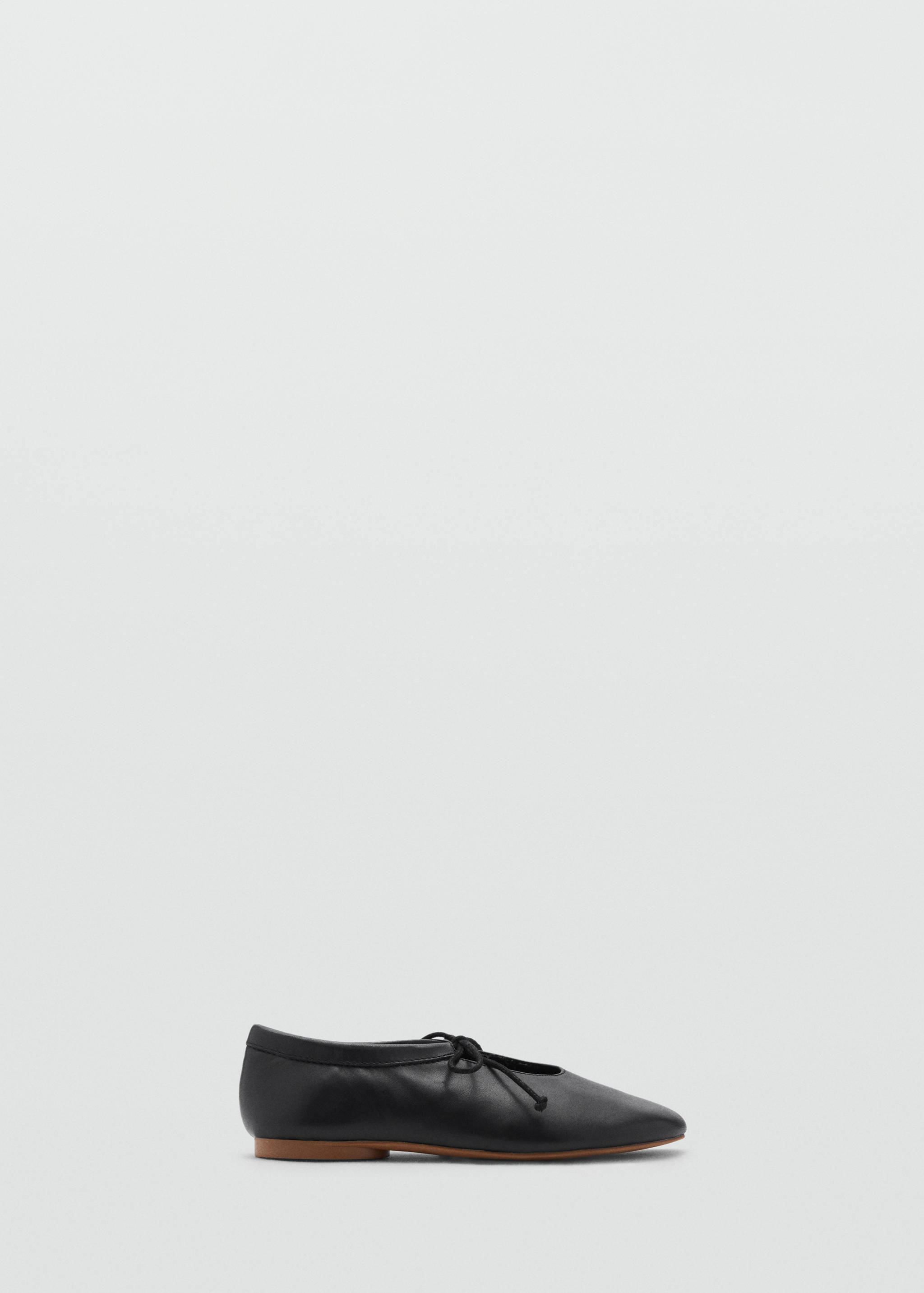 Ballet flats with leather bow - Article without model
