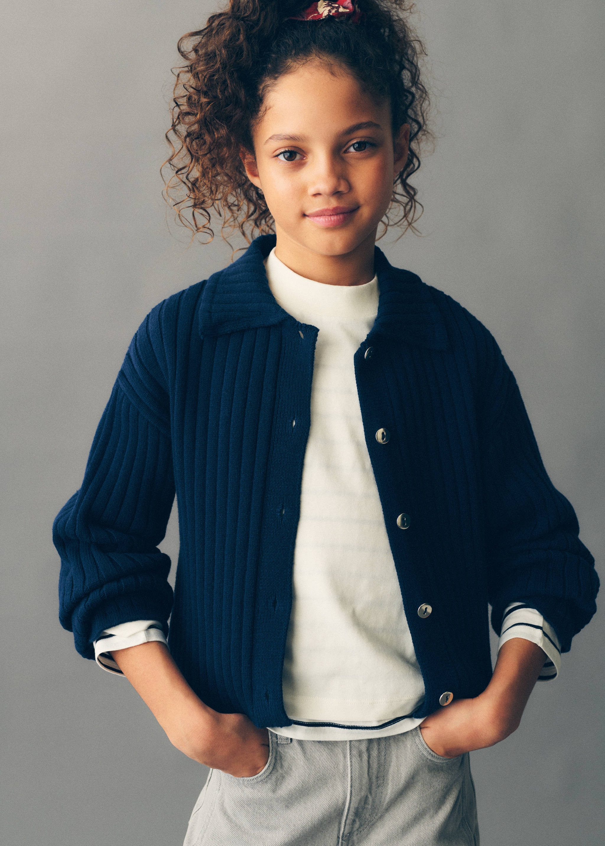 Polo-neck cardigan - Details of the article 6