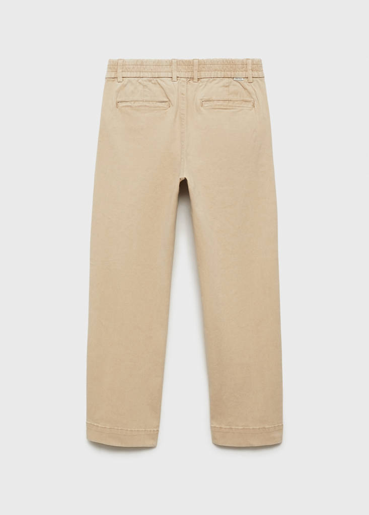 Straight-fit chino trousers — Sand