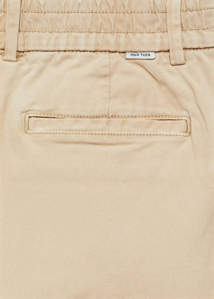 Straight-fit chino trousers — Sand