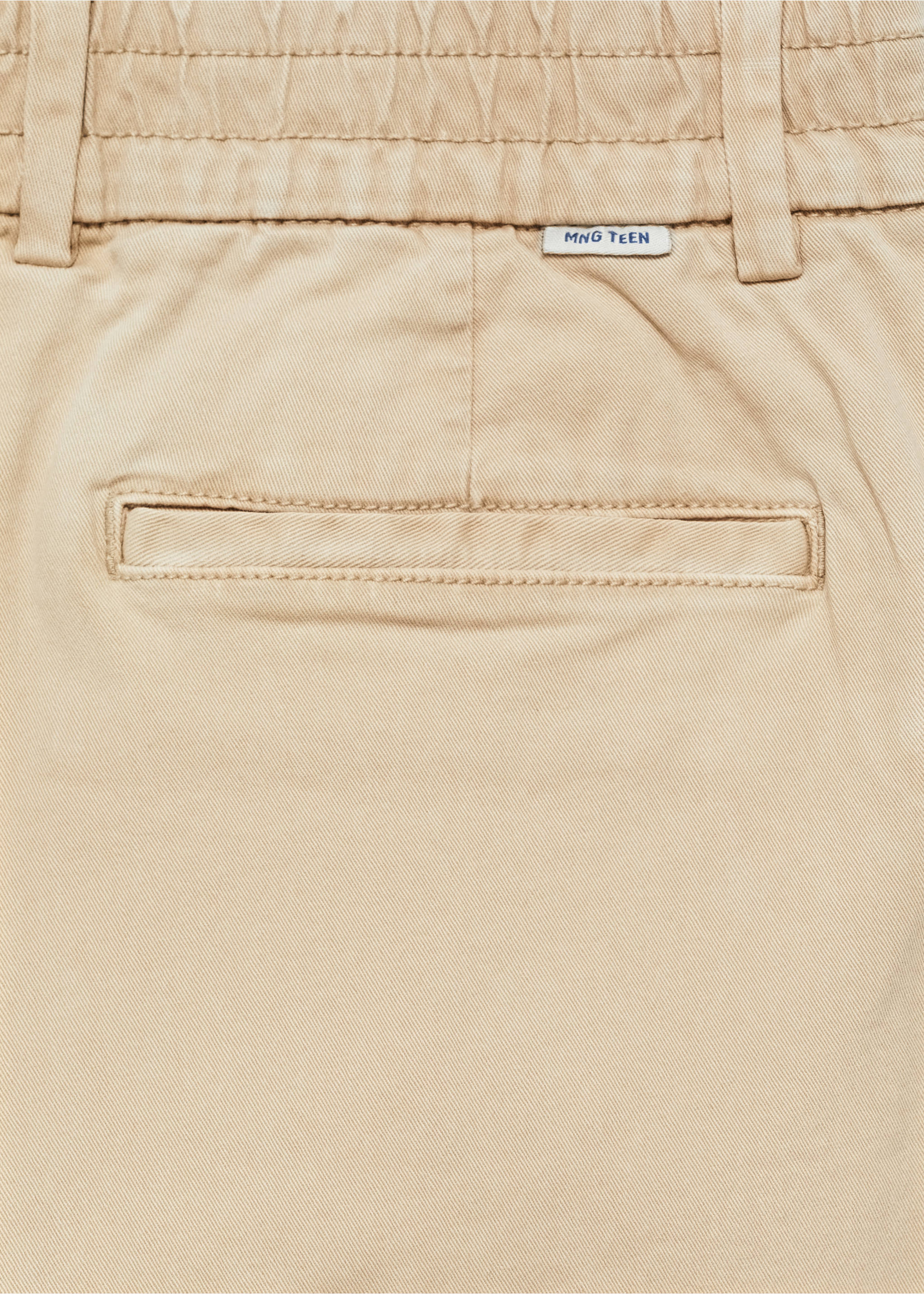 Straight-fit chino pants - Details of the article 0, Sand. Ref: 87071053-00.