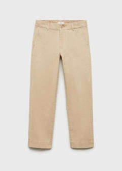Straight-fit chino trousers — Sand 3