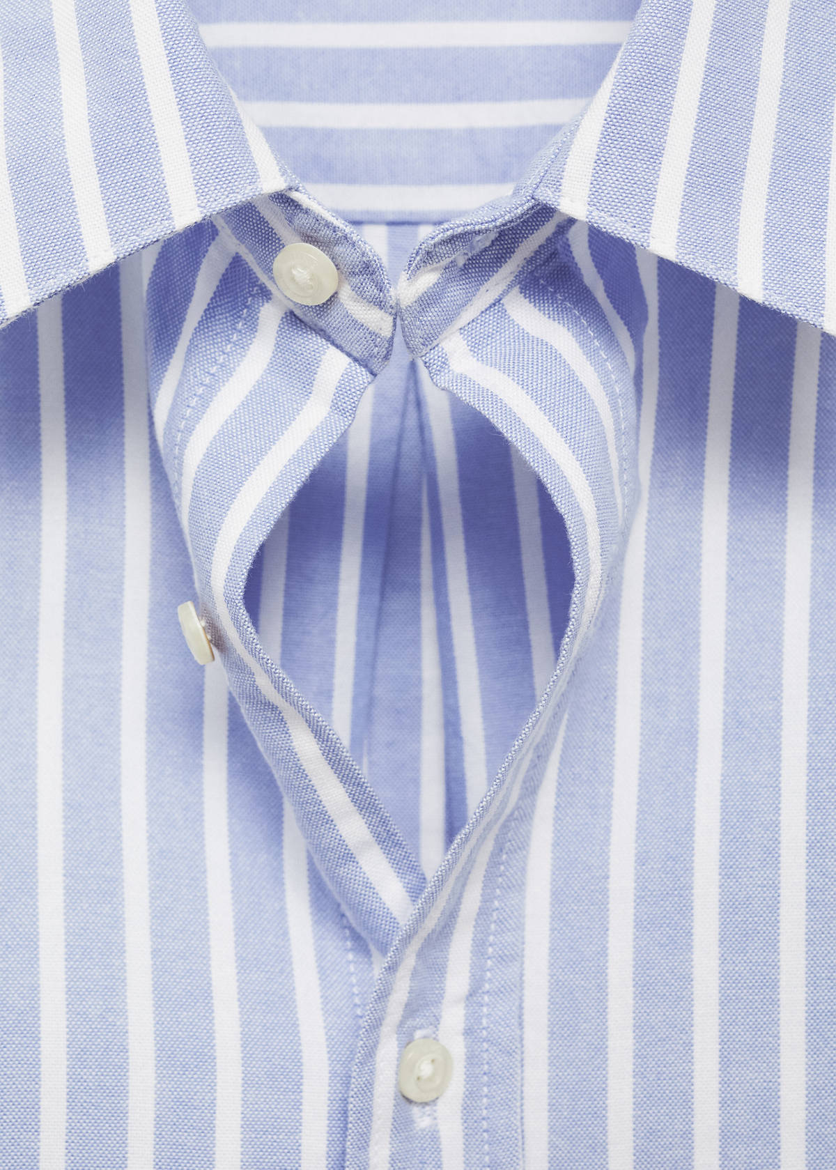 Striped Oxford shirt — Sky Blue