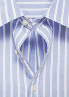 Striped Oxford shirt — Sky Blue 5