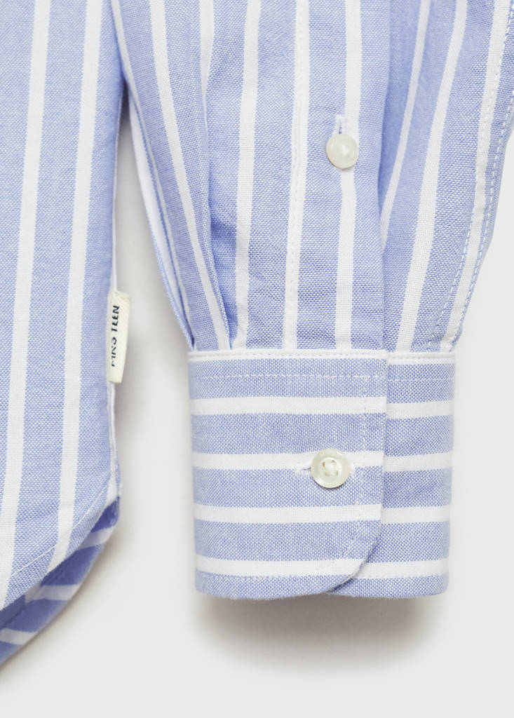 Striped Oxford shirt — Sky Blue