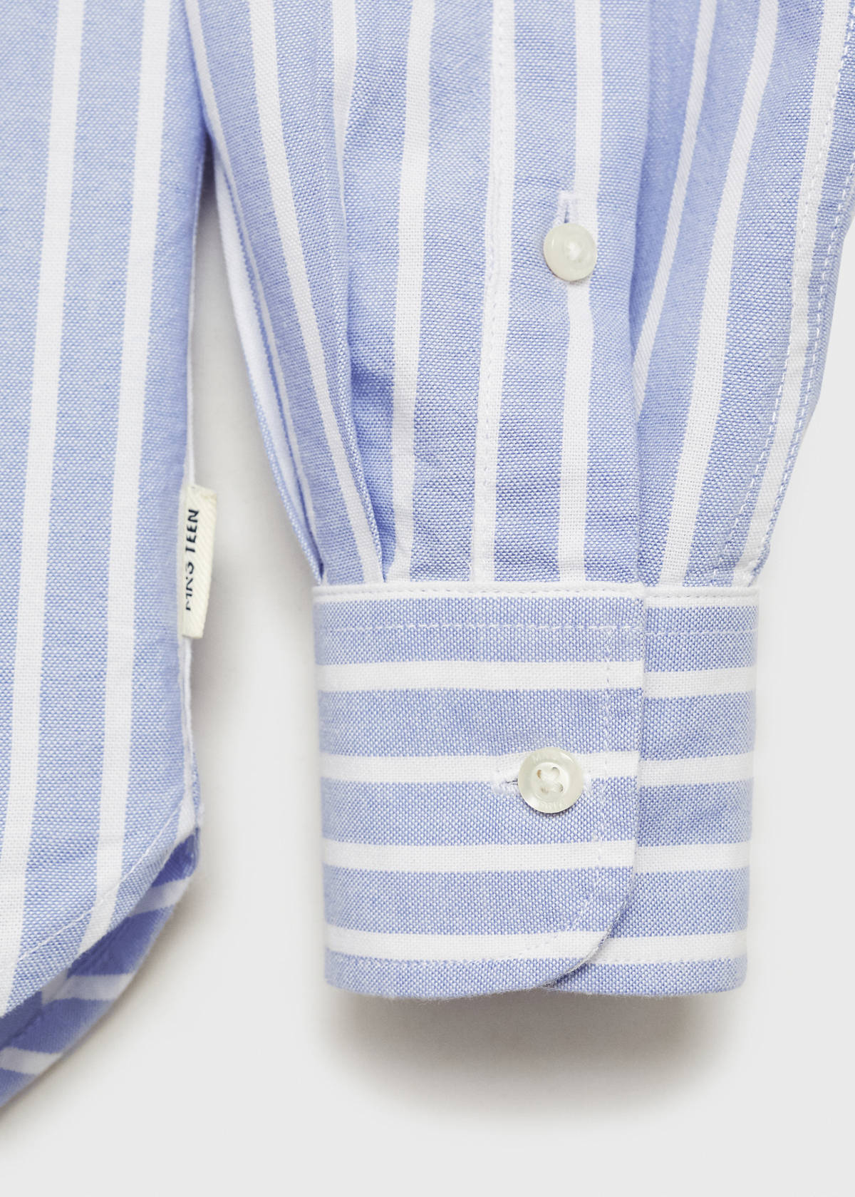 Striped Oxford shirt — Sky Blue