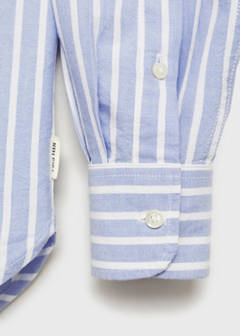 Striped Oxford shirt — Sky Blue 7