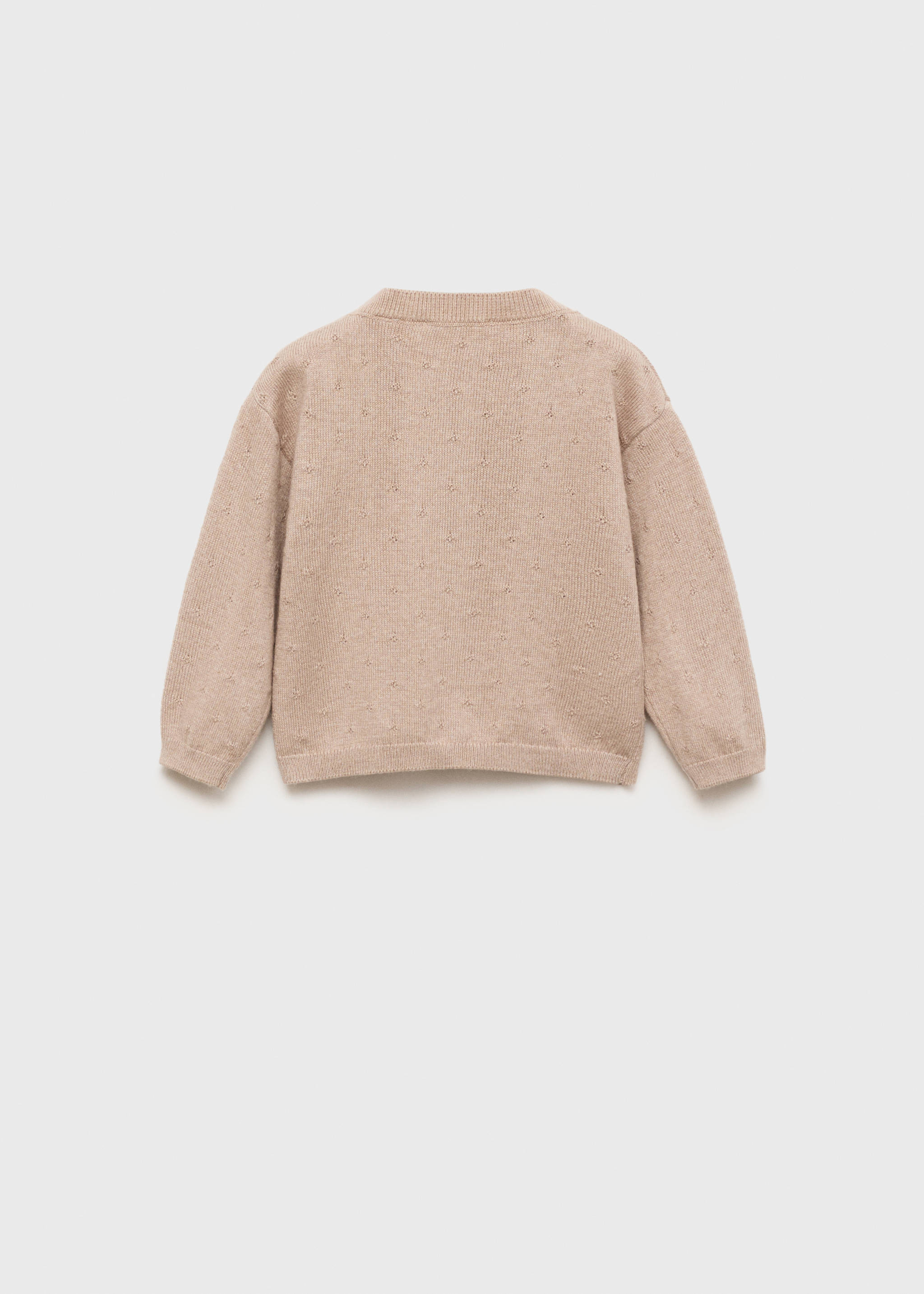 Düğmeli triko hırka - Ürünün arkası