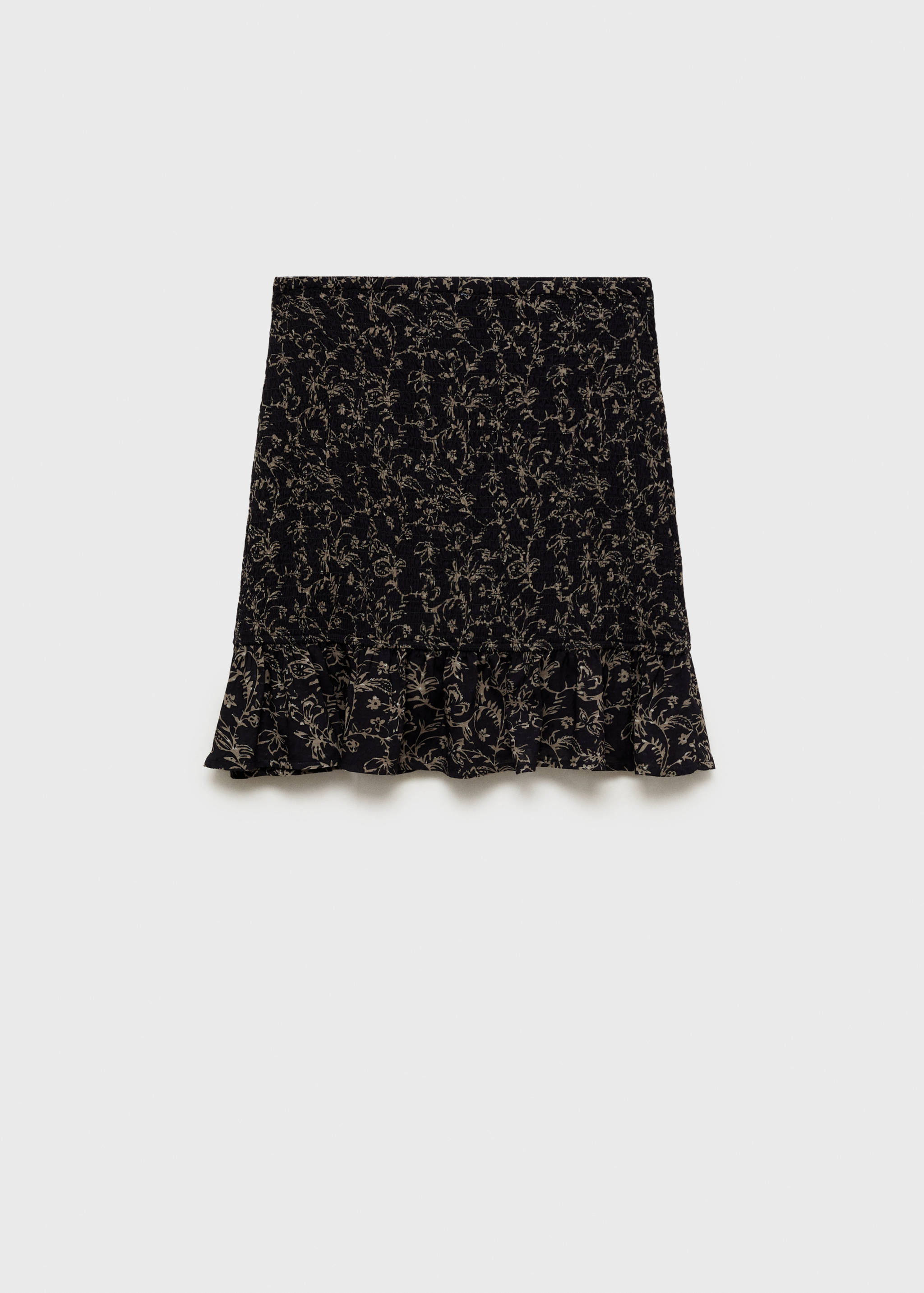 Gathered skirt with ruffle - Article without model