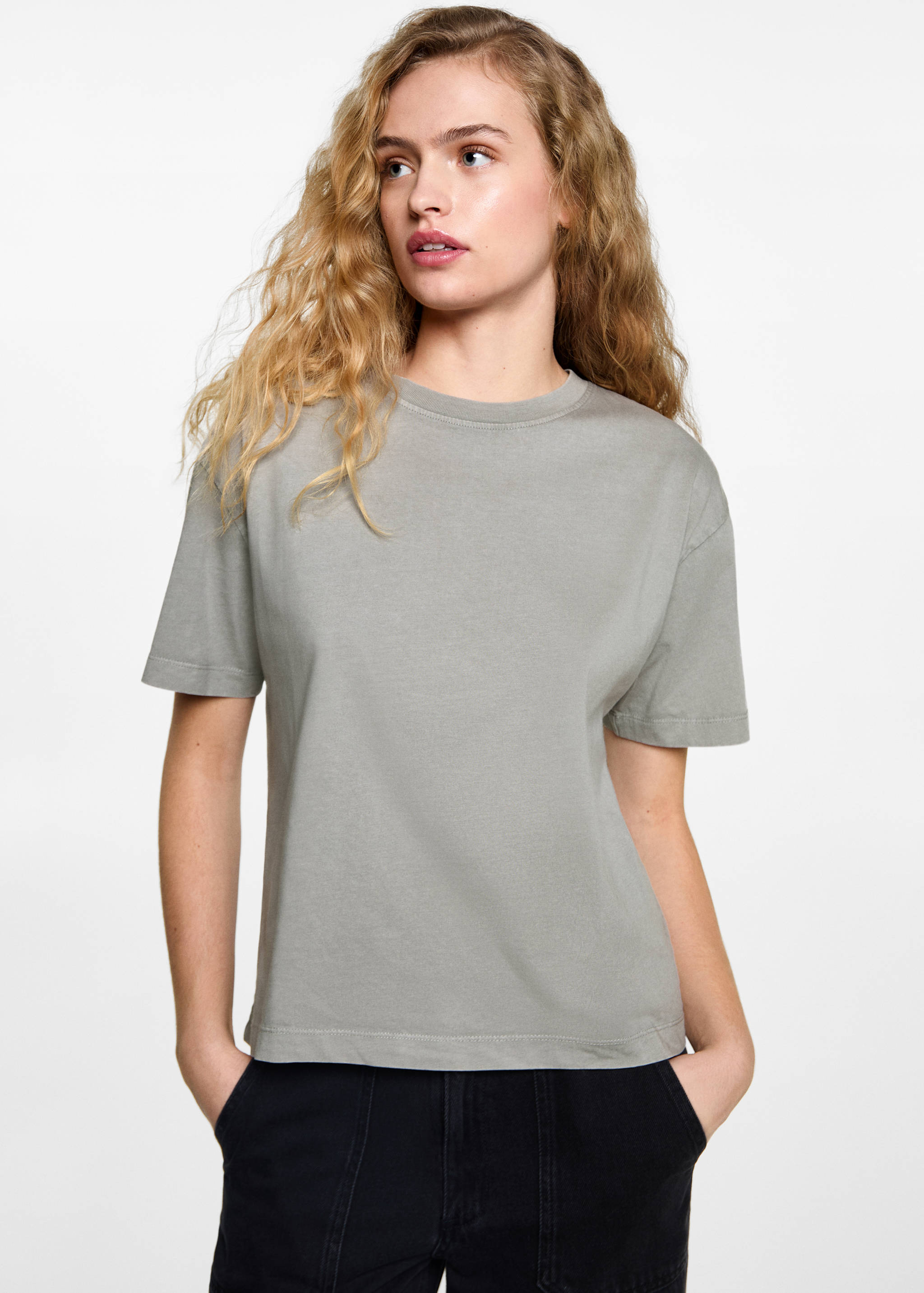 Basic crop top - Medium plane