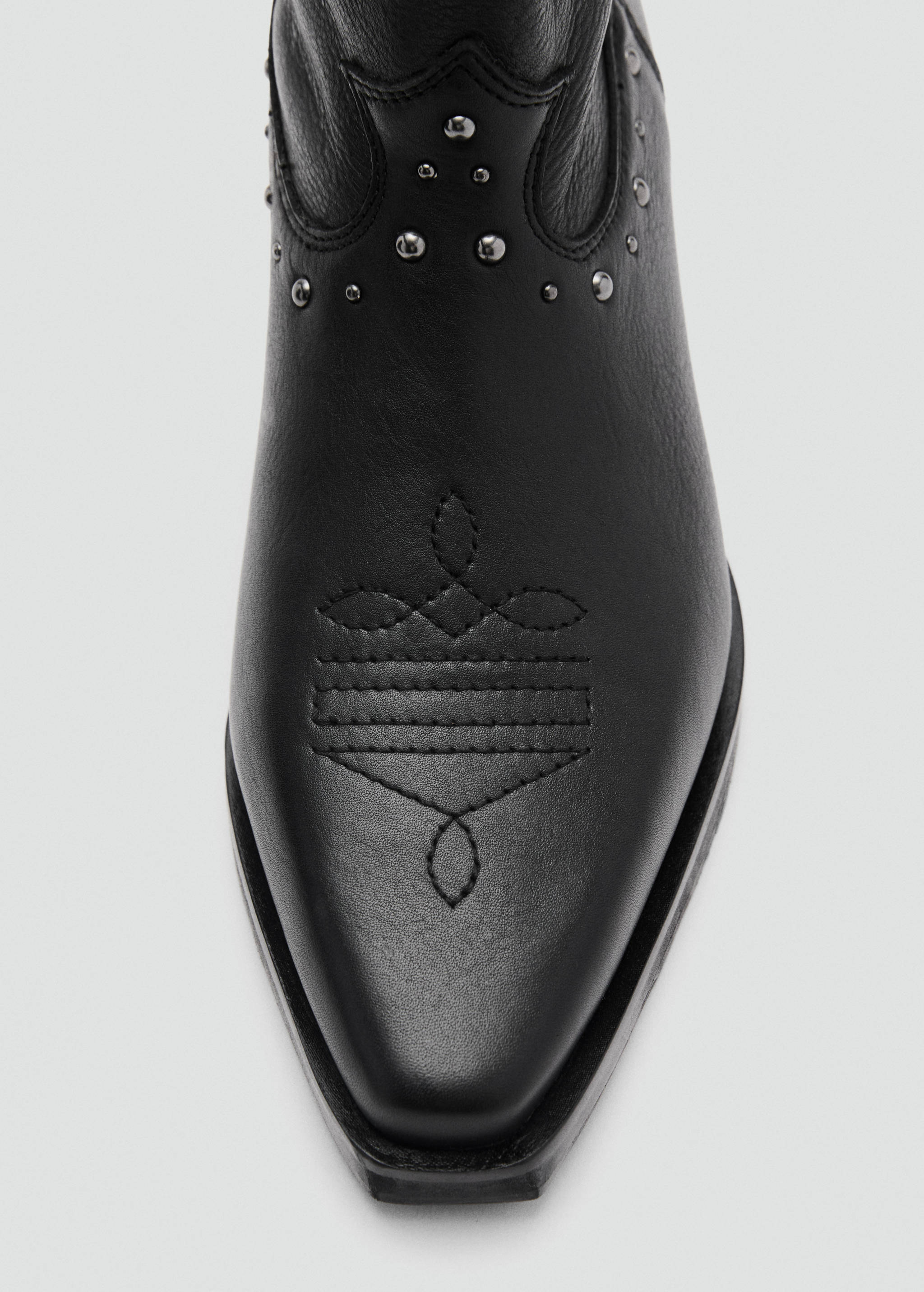 Bottines cuir style cow-boy - Détail de l'article 1