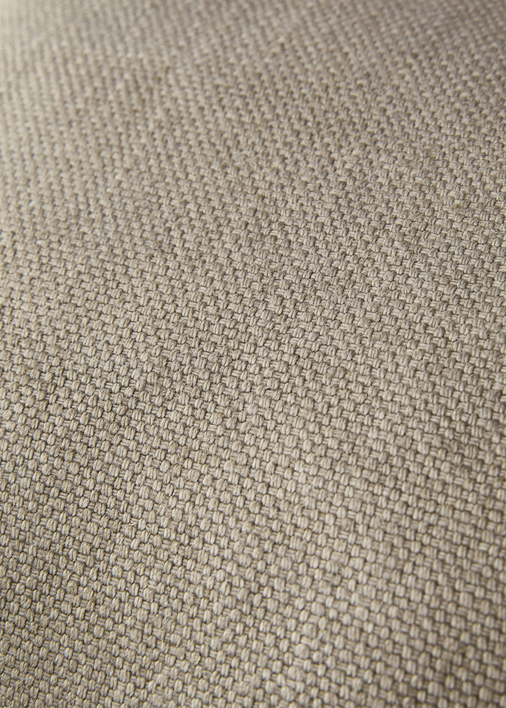 Linen textured cushion cover with overlock detail 40x60cm - Details of the article 3