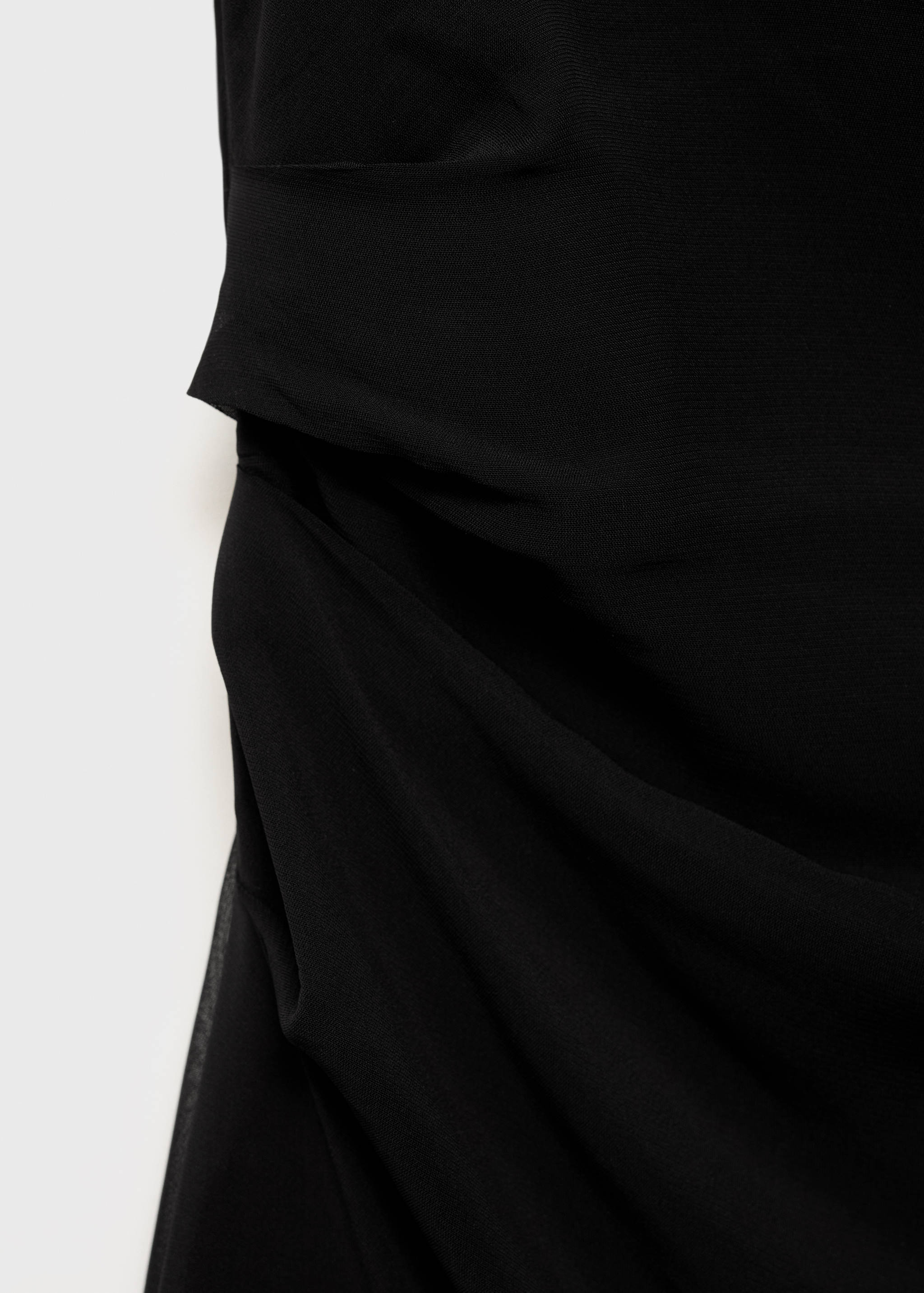 Vestido assimétrico drapeado - Pormenor do artigo 0