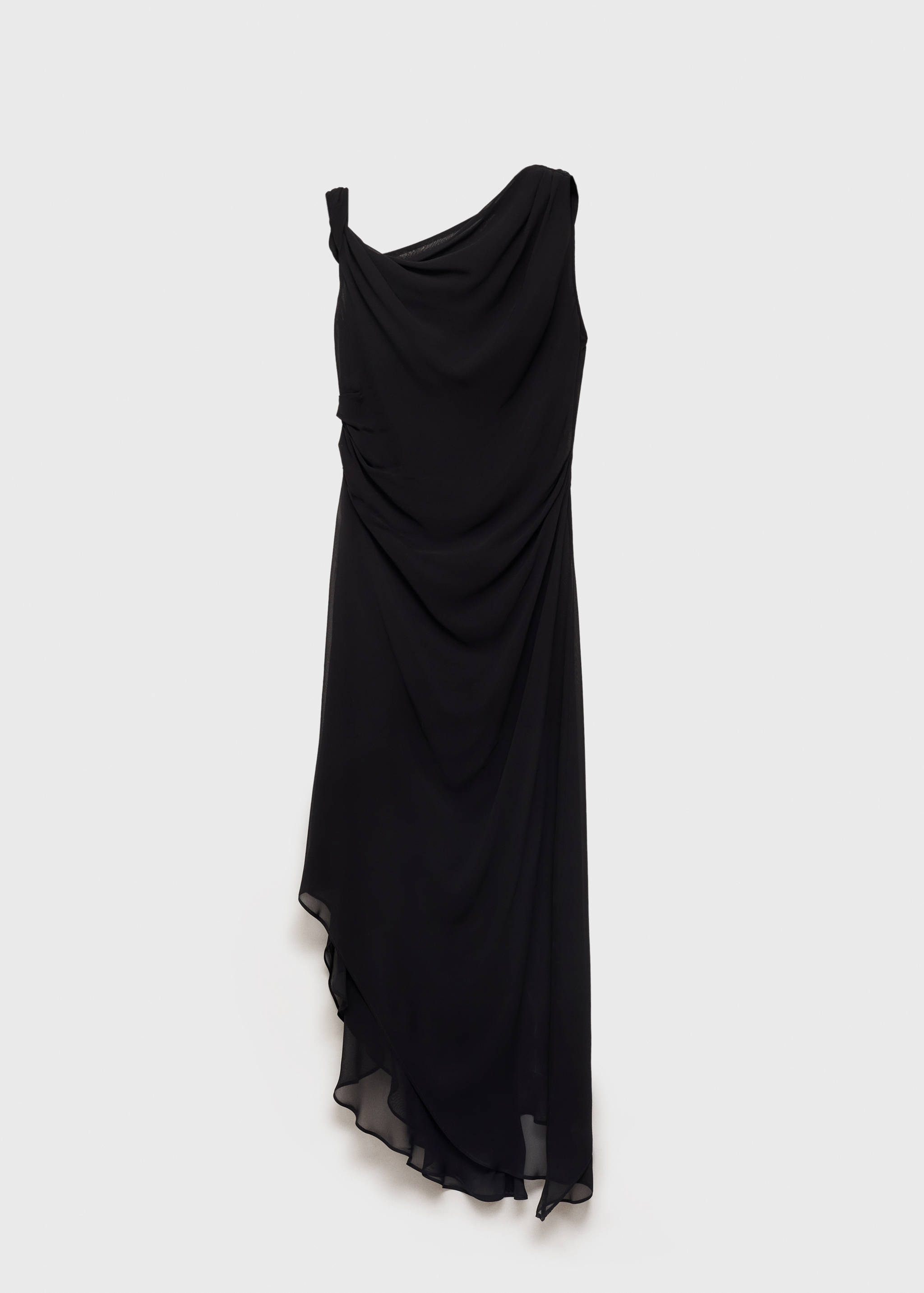 Asymmetric draped gown - Article without model