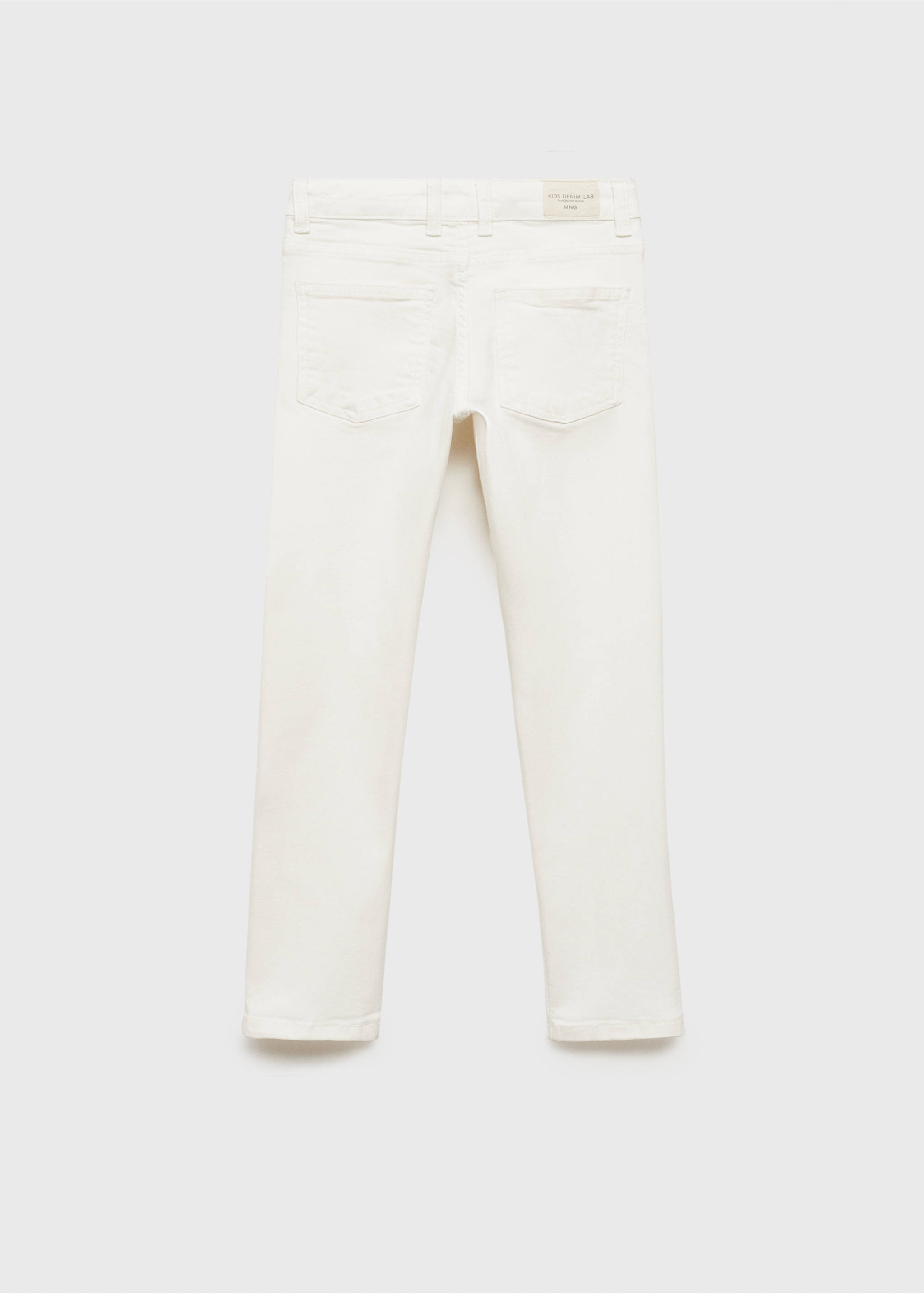 Jeans slim fit - Reverso del artículo, Blanco. Ref: 87072533-00.