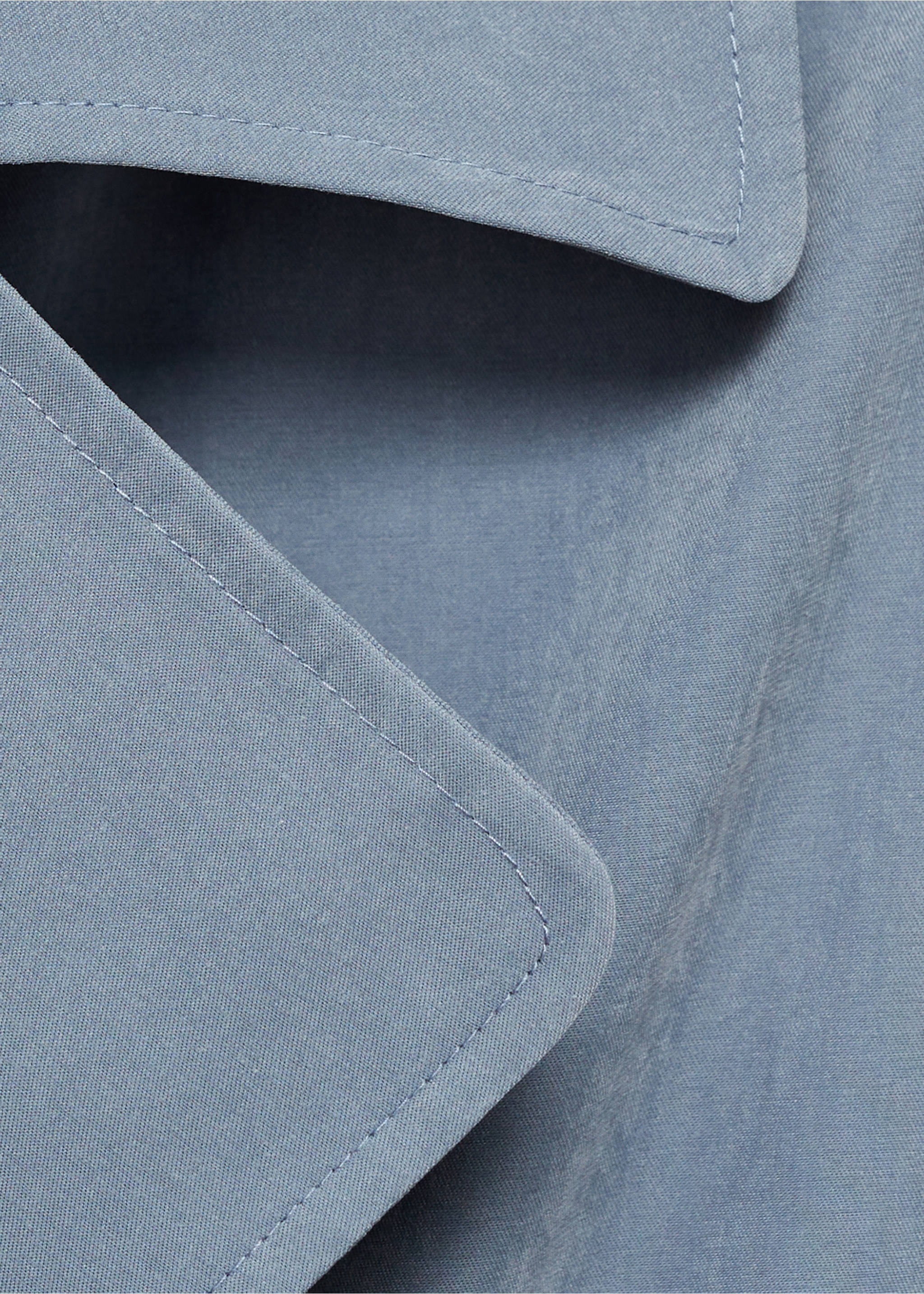 Belt flowy trench - Details of the article 0, Blue. Ref: 87072536-00.