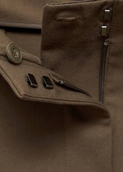 Mid-rise flare trousers — Medium Brown 6