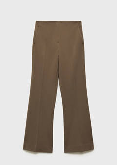 Mid-rise flare trousers — Medium Brown 5