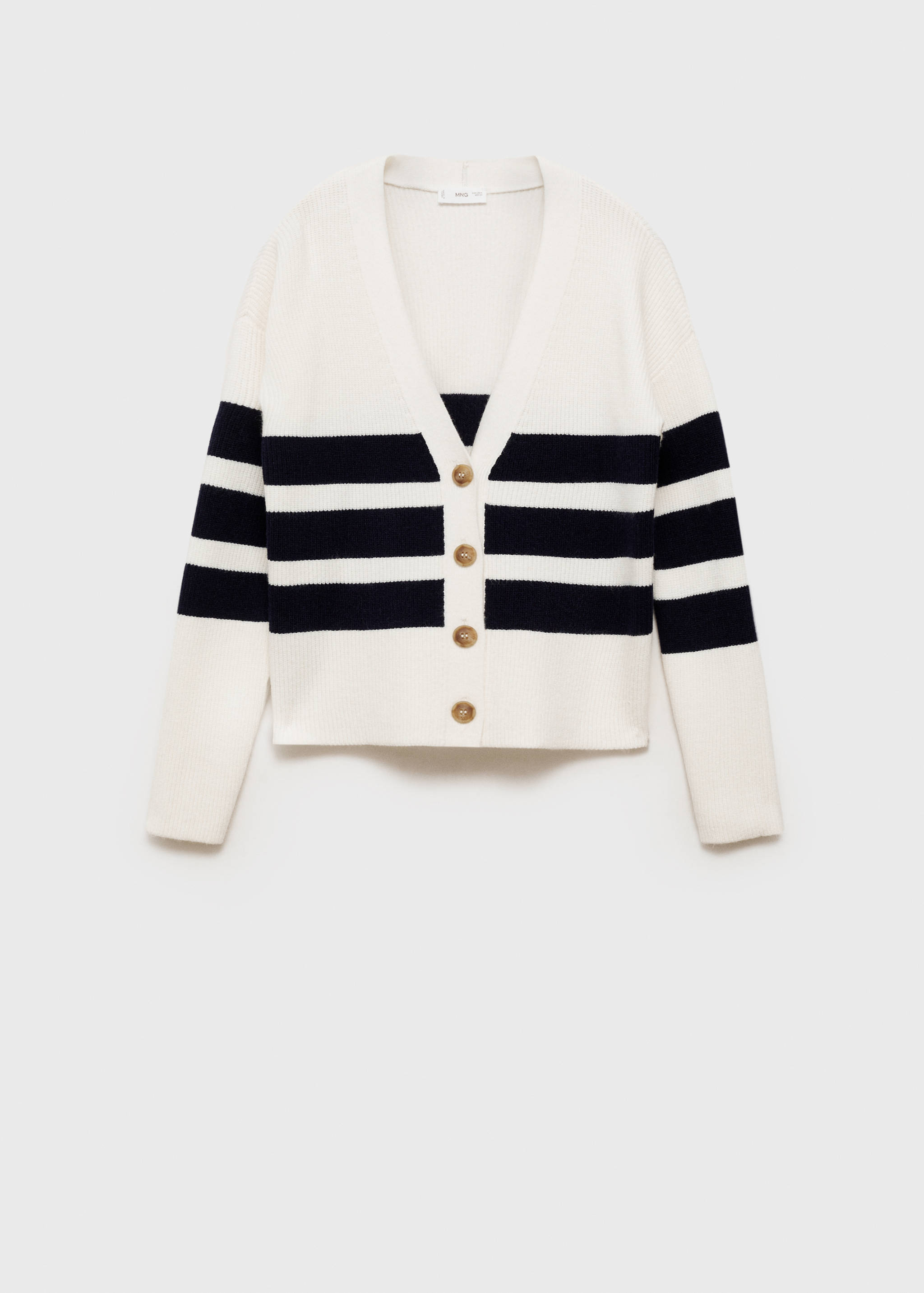 Strickcardigan mit Streifenmuster - Artikel ohne Model