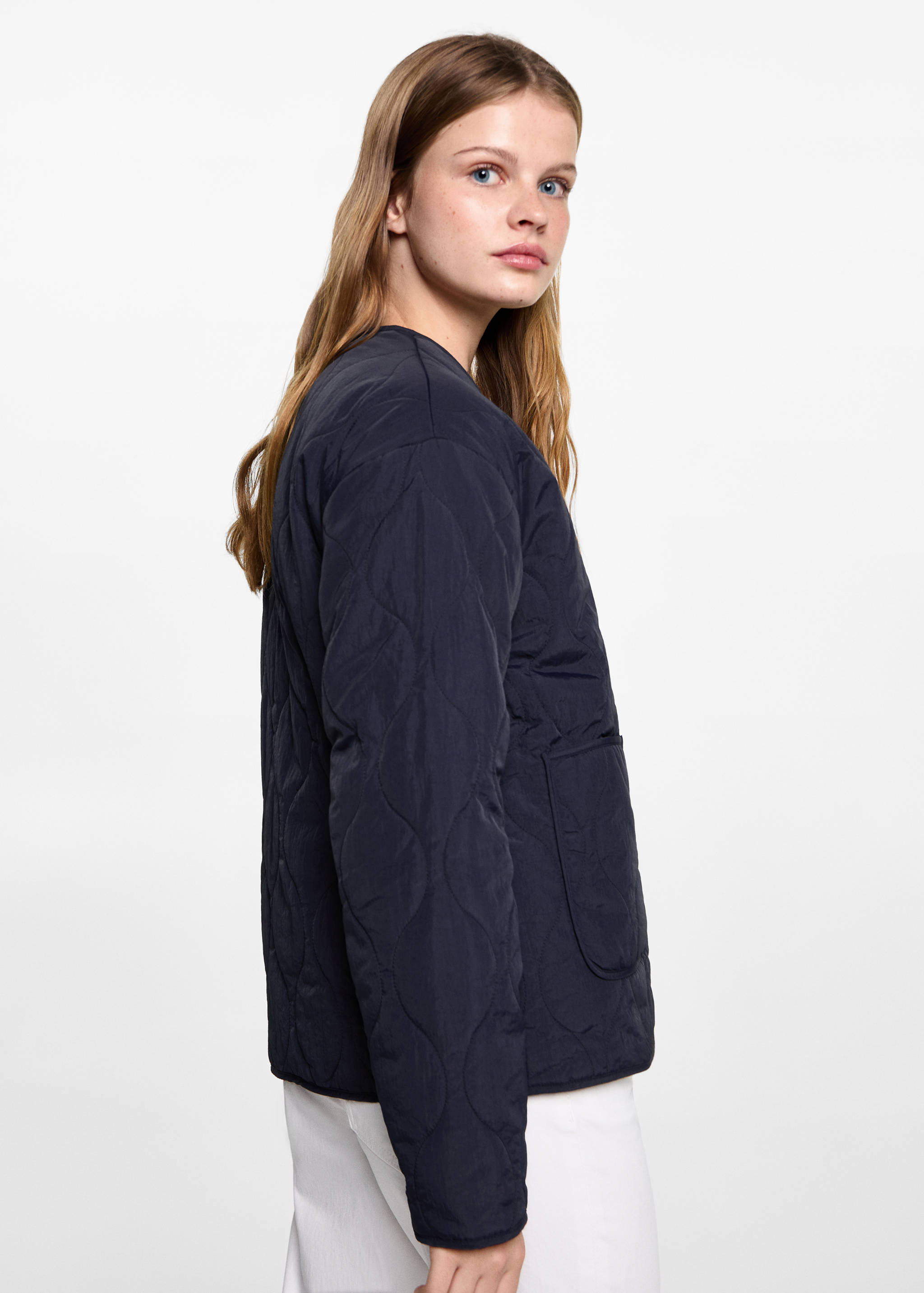 Pocket quilted jacket - Medium plane