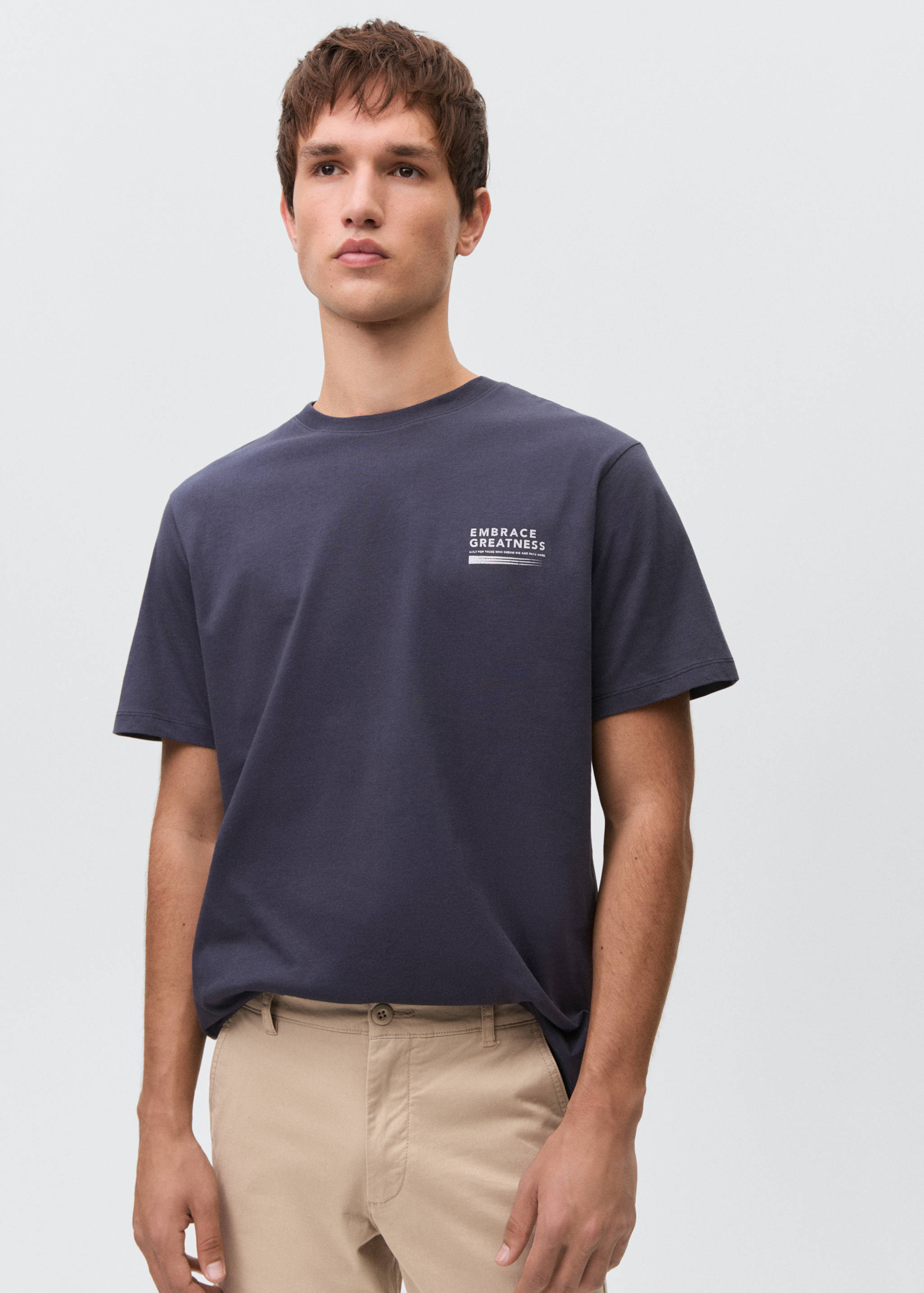 Cotton chinos - Medium plane