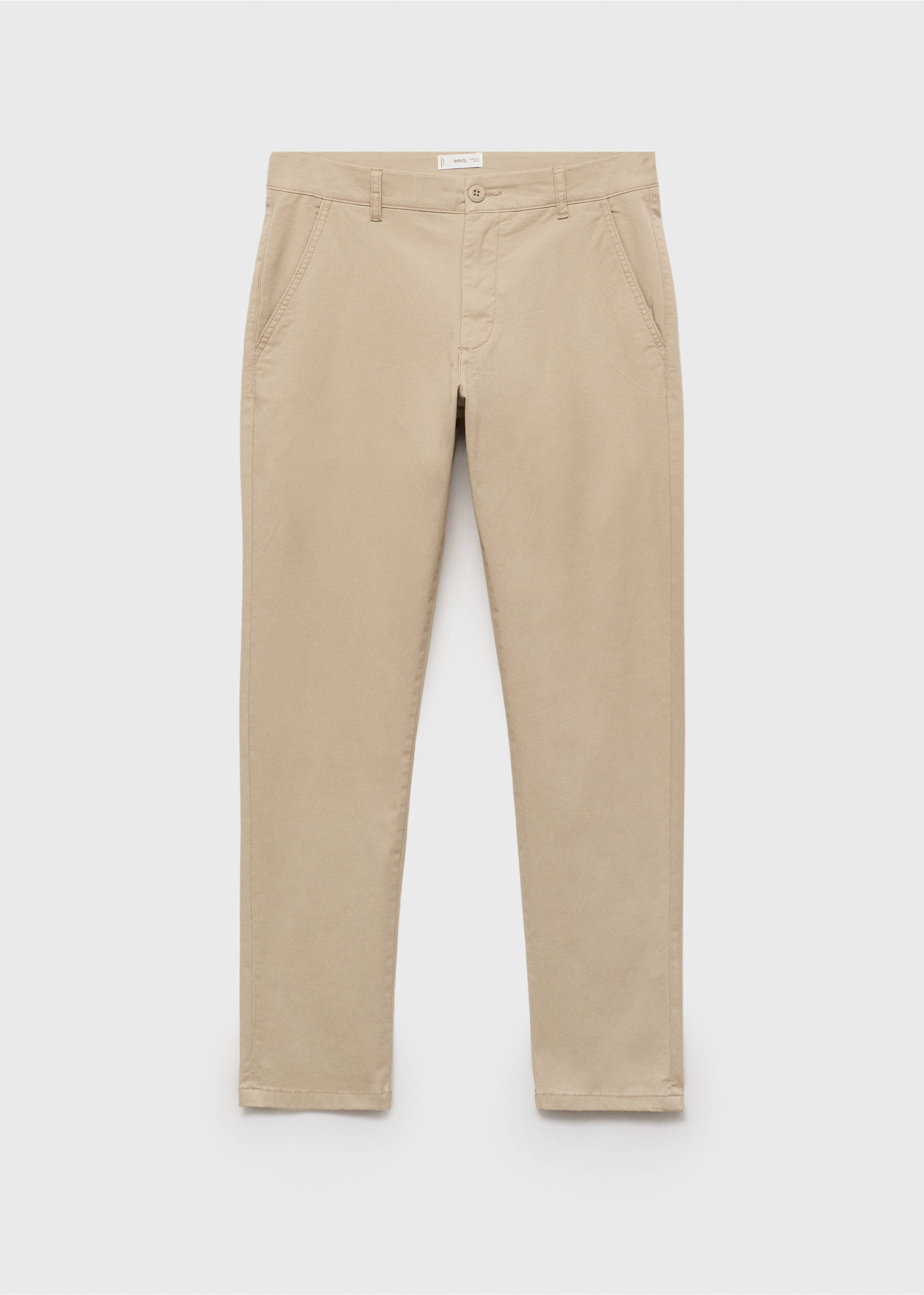 Pamuklu chino pantolon - Modelsiz ürün, Bej. Ref: 87072541-00.