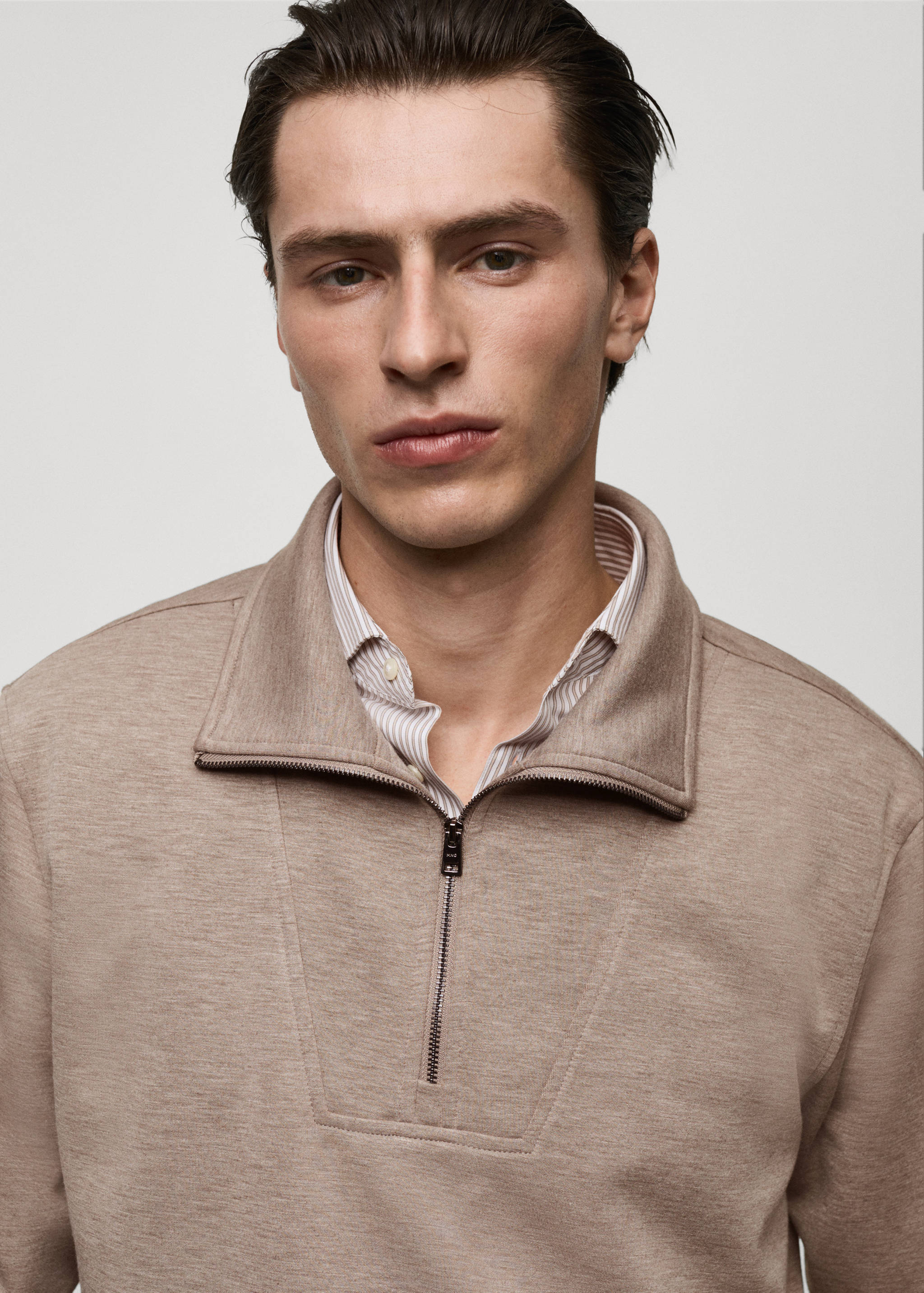 Sweat-shirt regular-fit col zippé - Détail de l'article 1