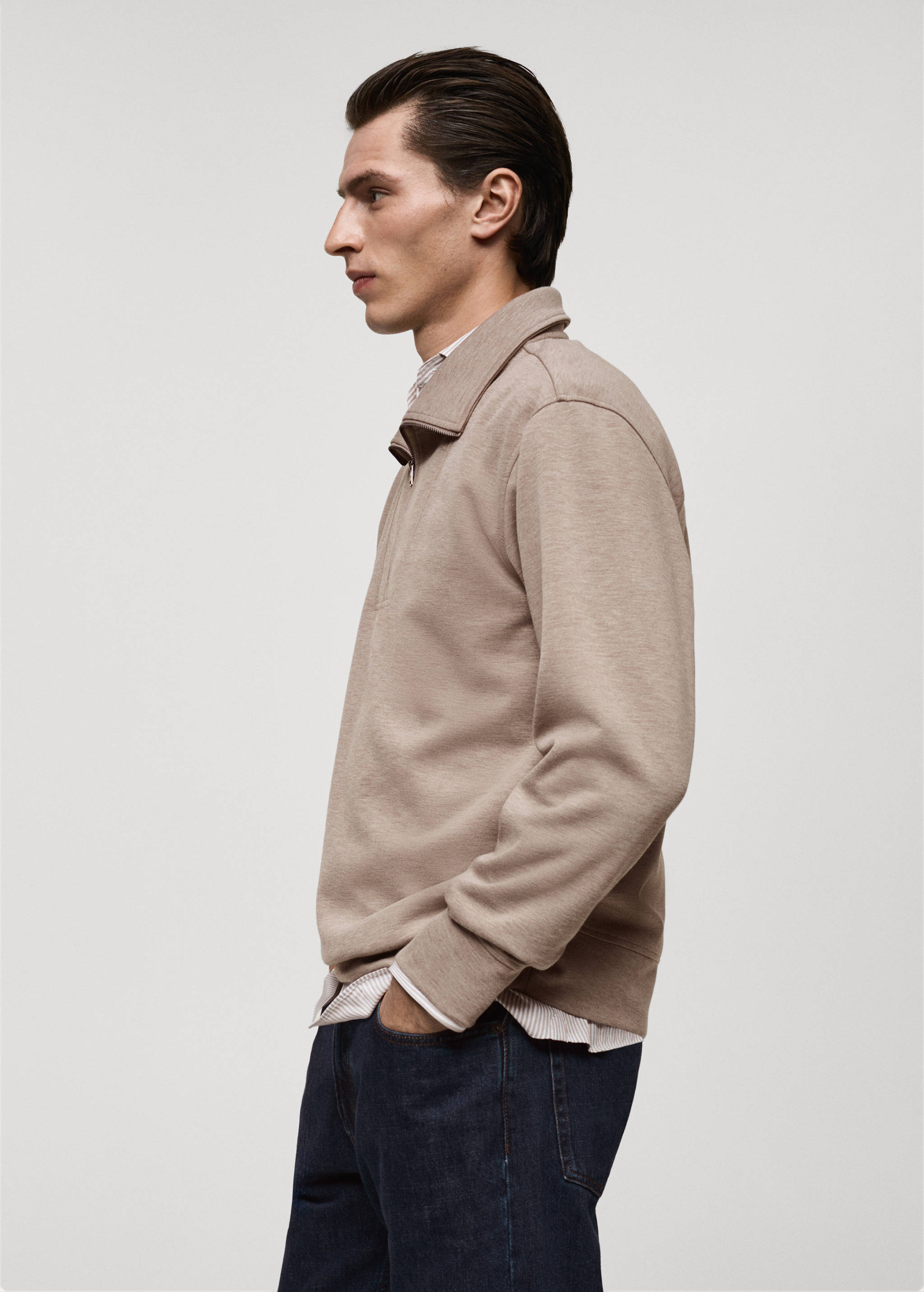 Sweat-shirt regular-fit col zippé - Détail de l'article 2