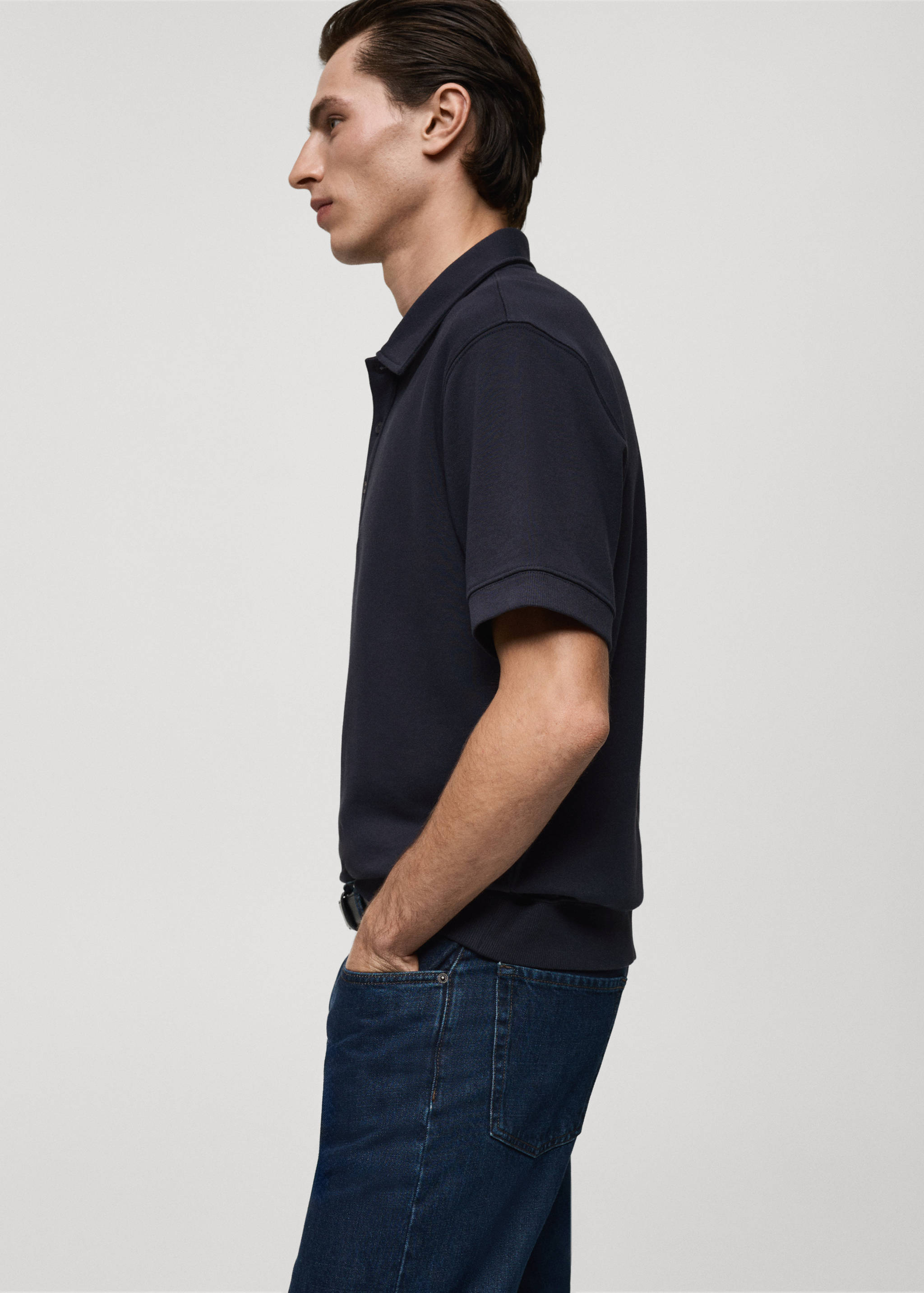 Regular-fit cotton polo shirt - Details of the article 2