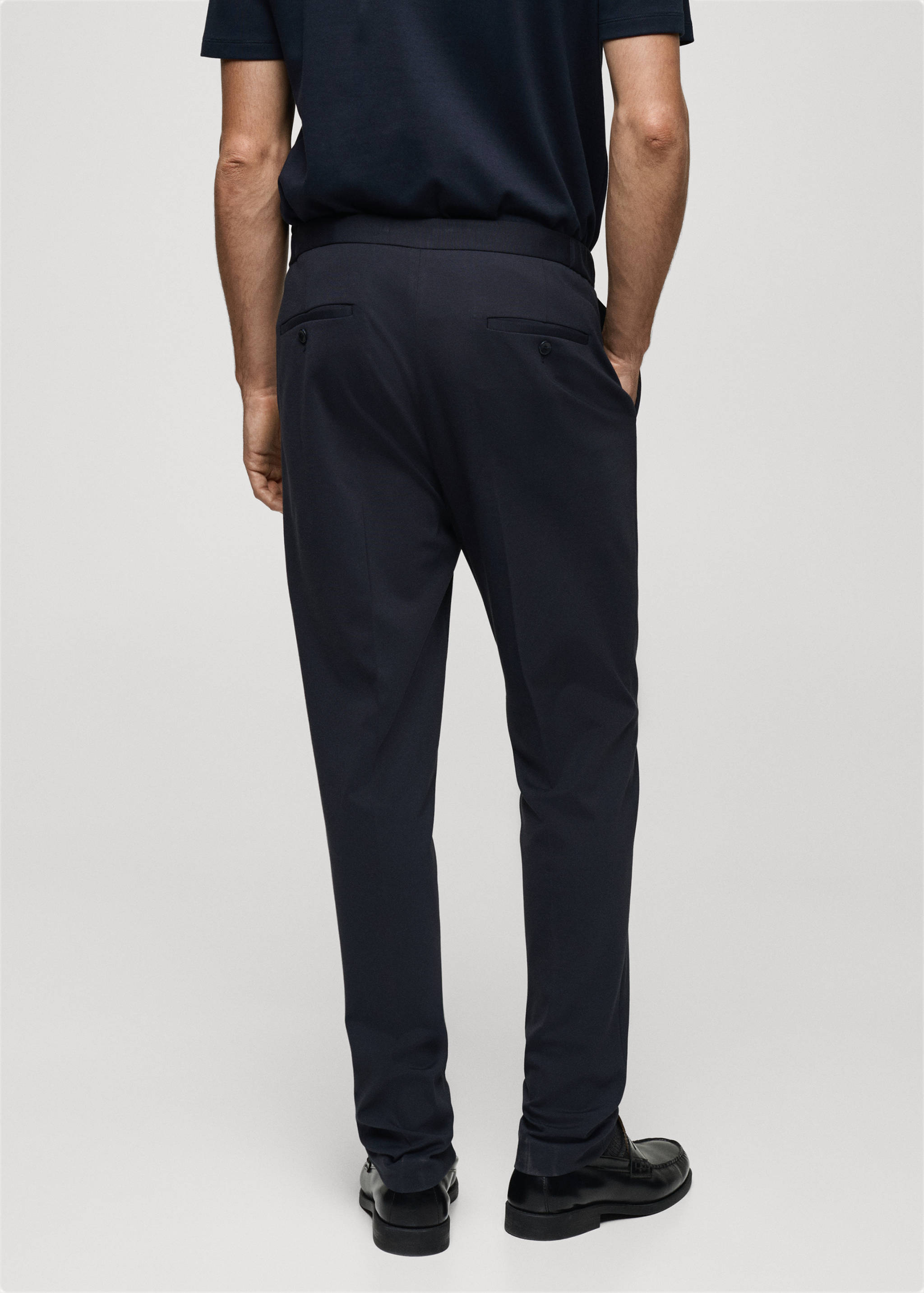 Zurich slim-fit suit trousers - Reverse of the article