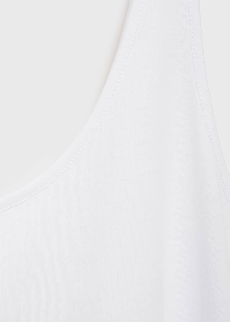 Pyjama top with straps — White