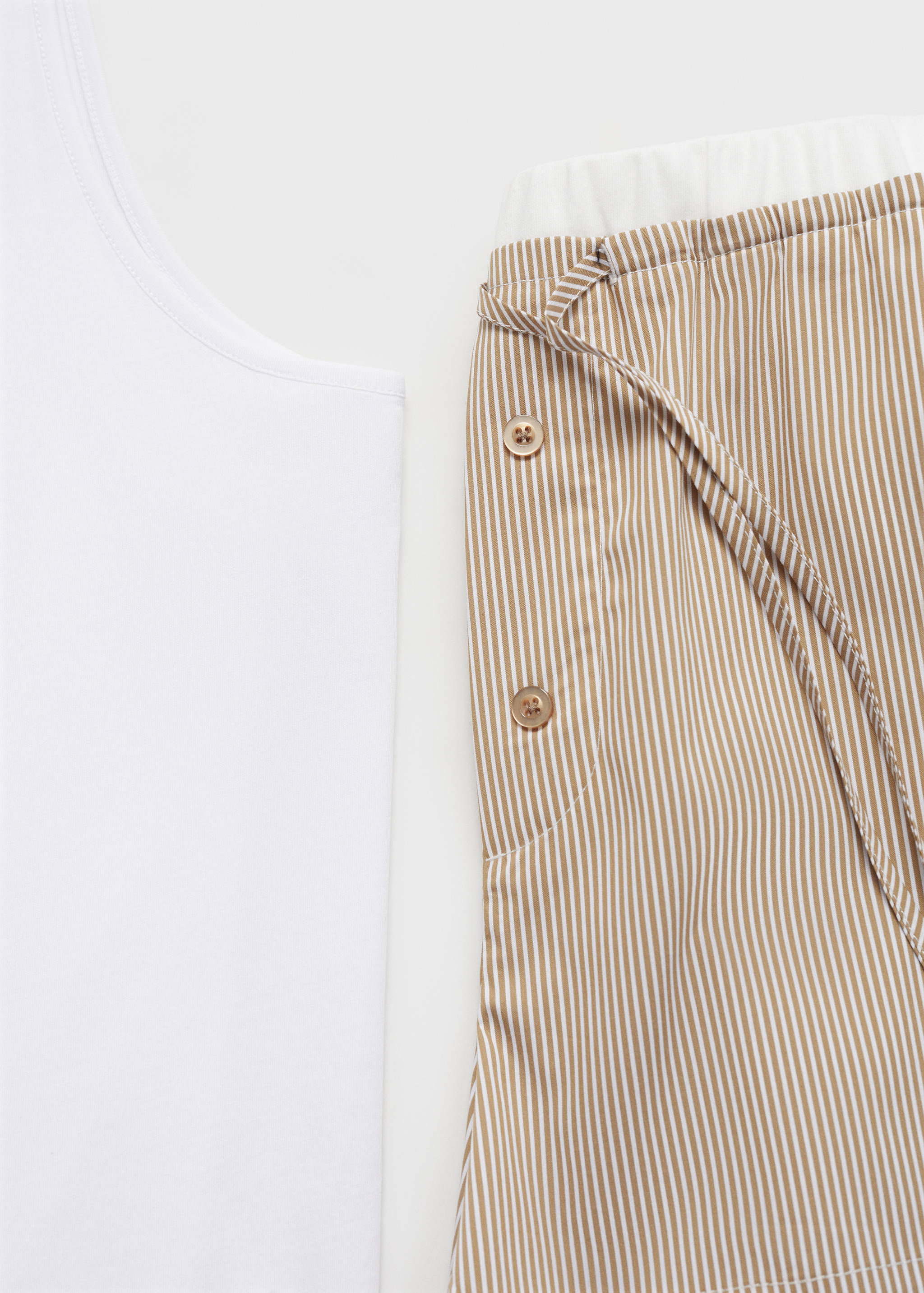 Mango Askılı pijama bluz görsel 6