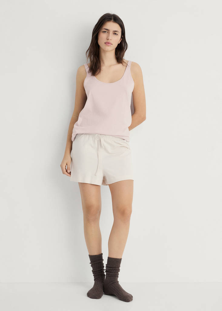 Pyjama top with straps — Pink