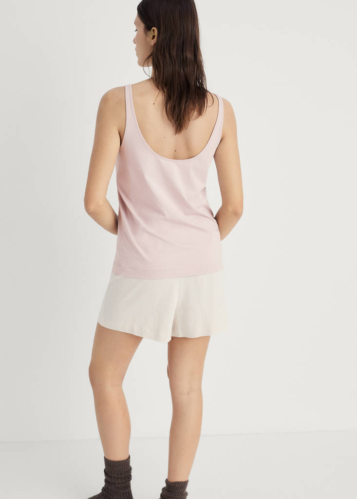 Pyjama top with straps — Pink