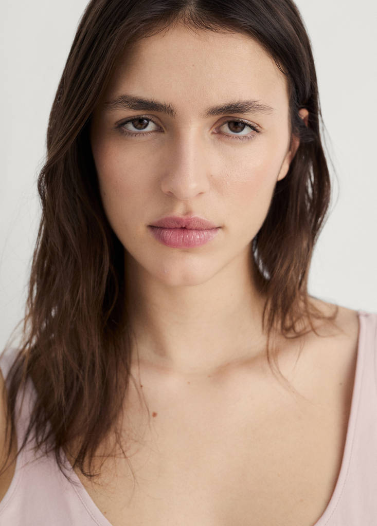Pyjama top with straps — Pink