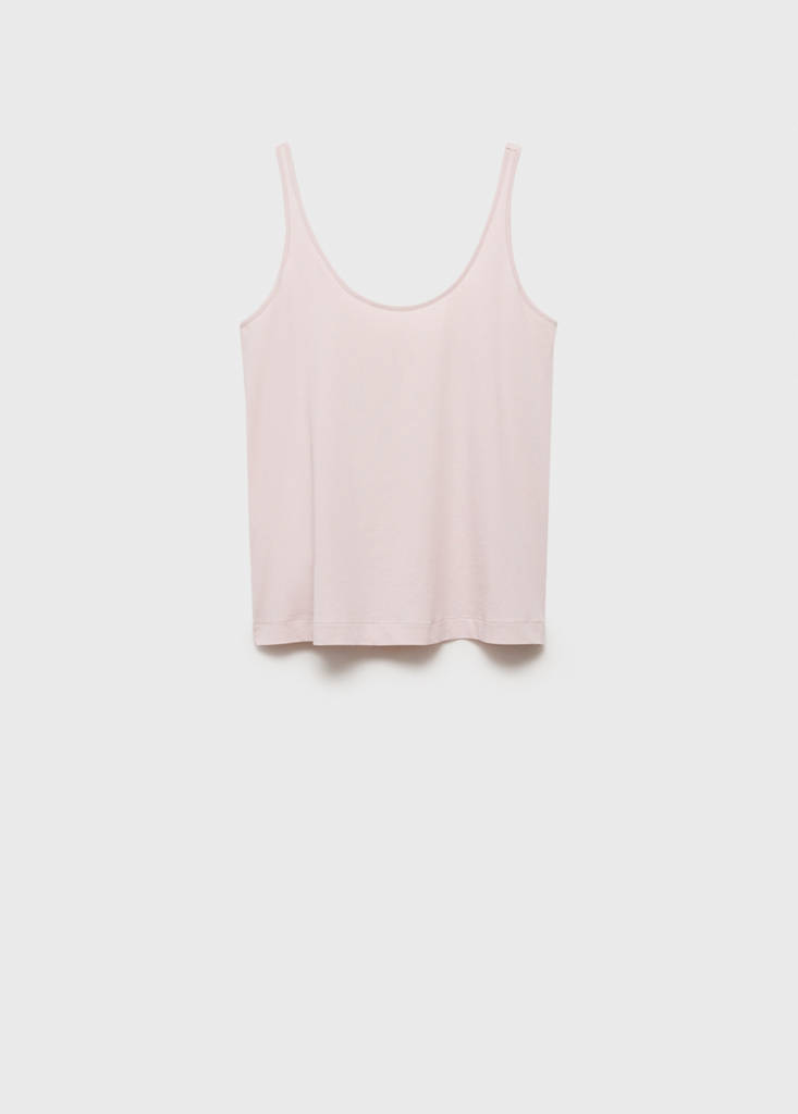 Pyjama top with straps — Pink