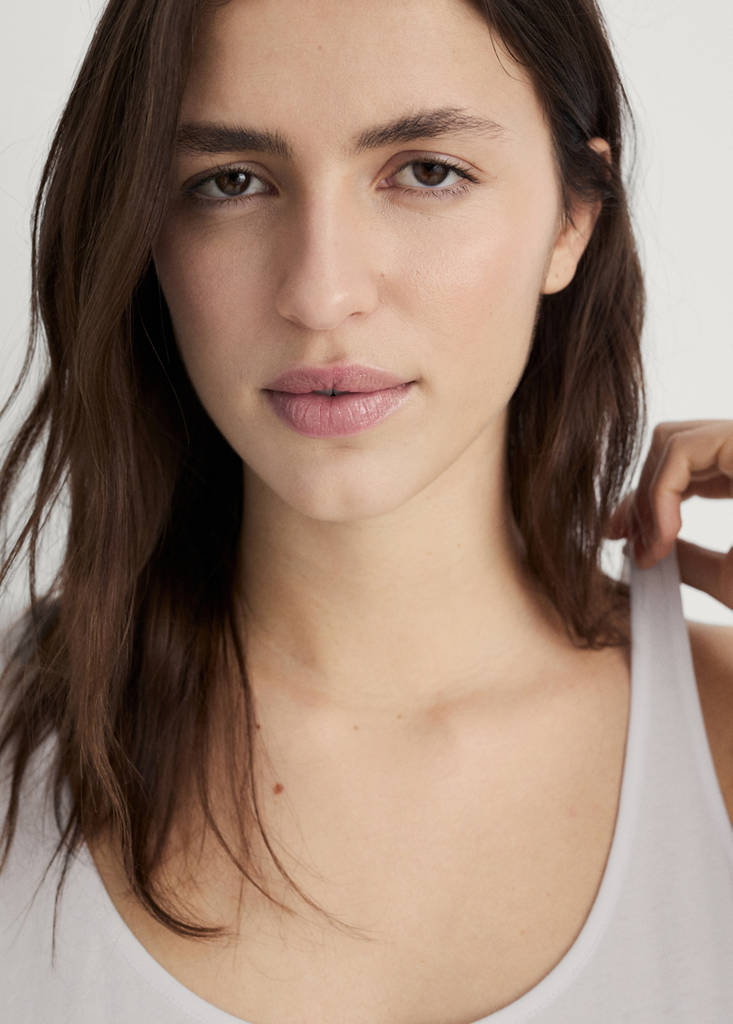 Pyjama top with straps — Light/Pastel Grey