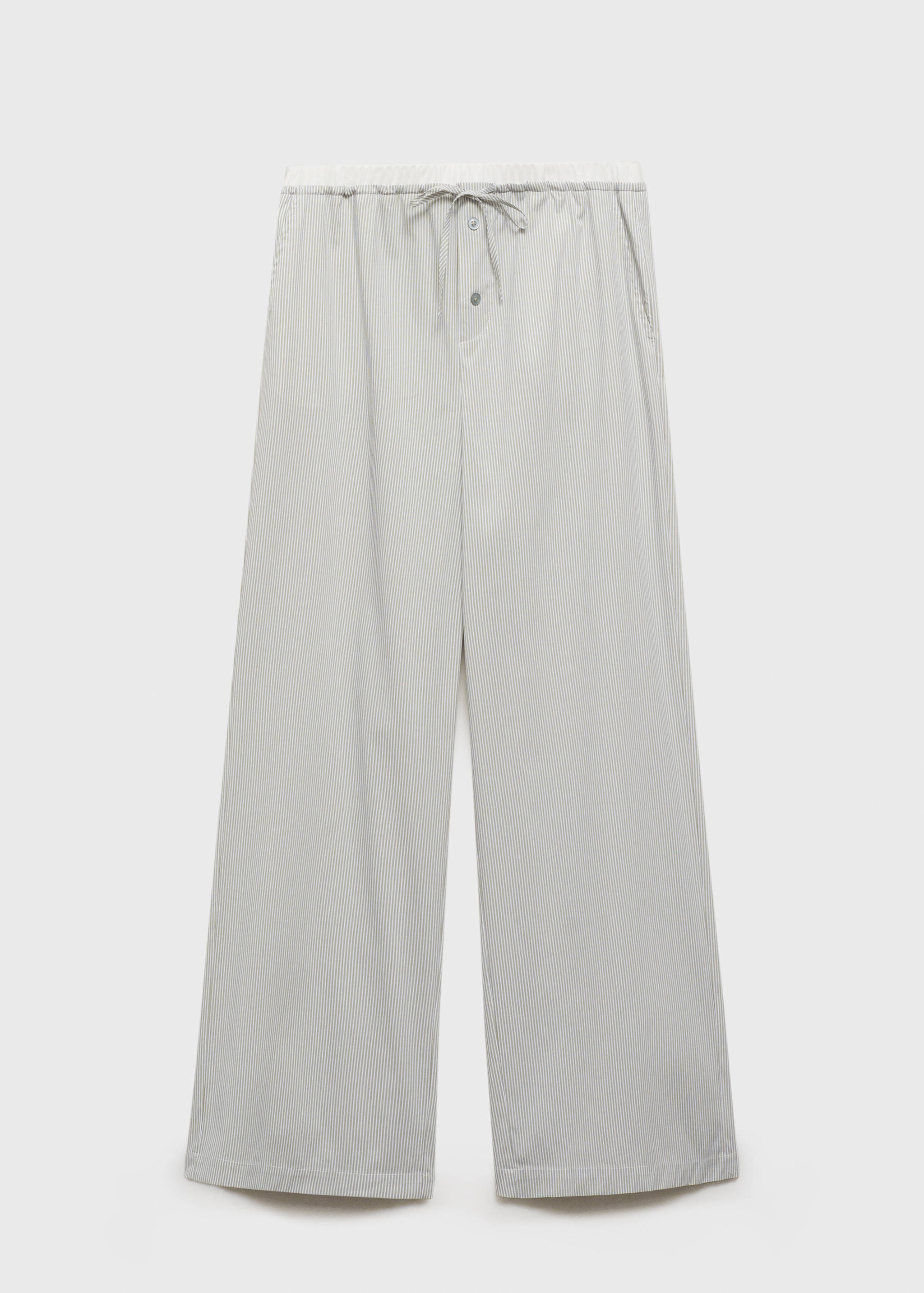 Pantalon de pyjama rayé avec détail élastique - Article sans modèle