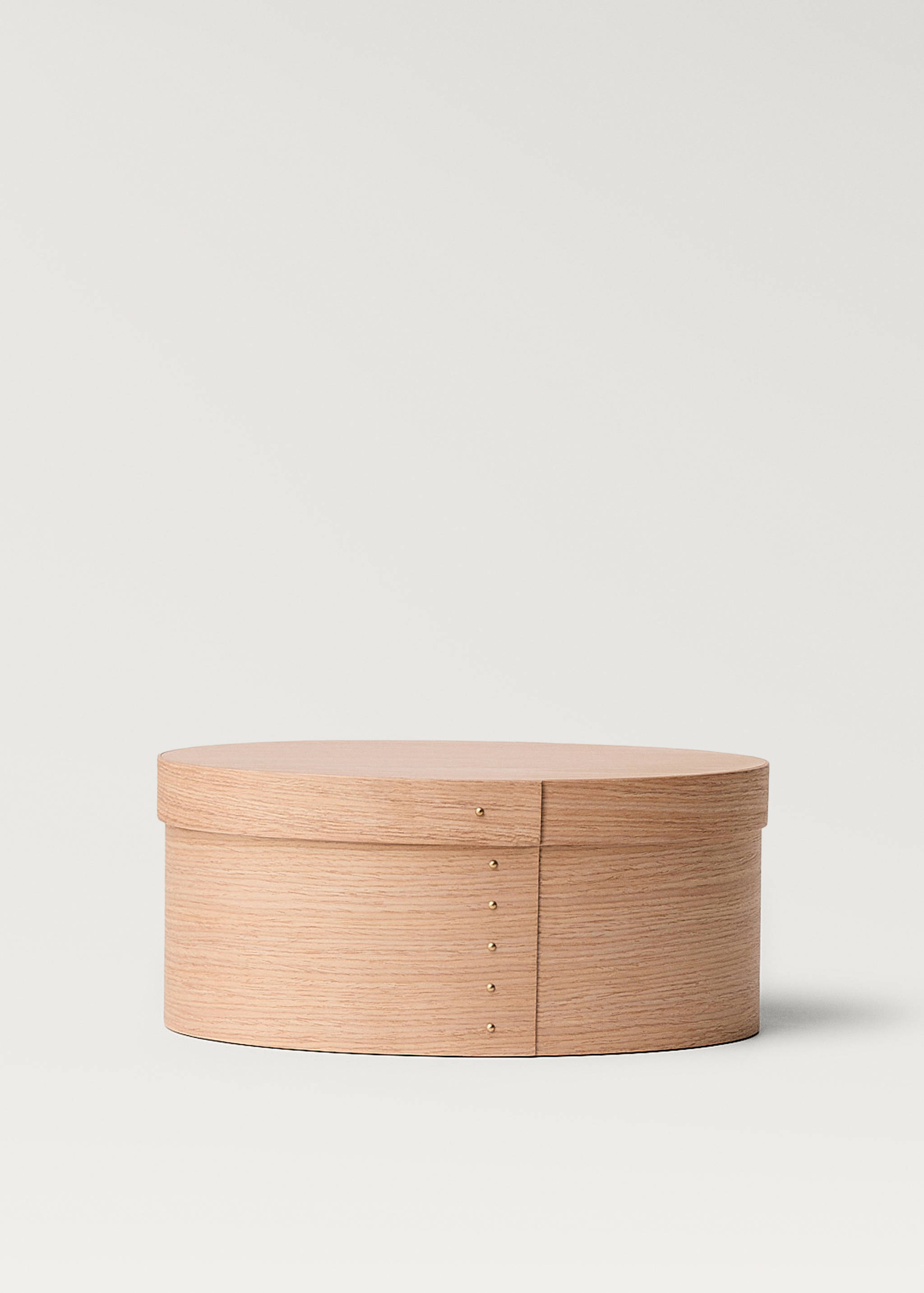 Boîte en bois ovale de taille moyenne - Article sans modèle
