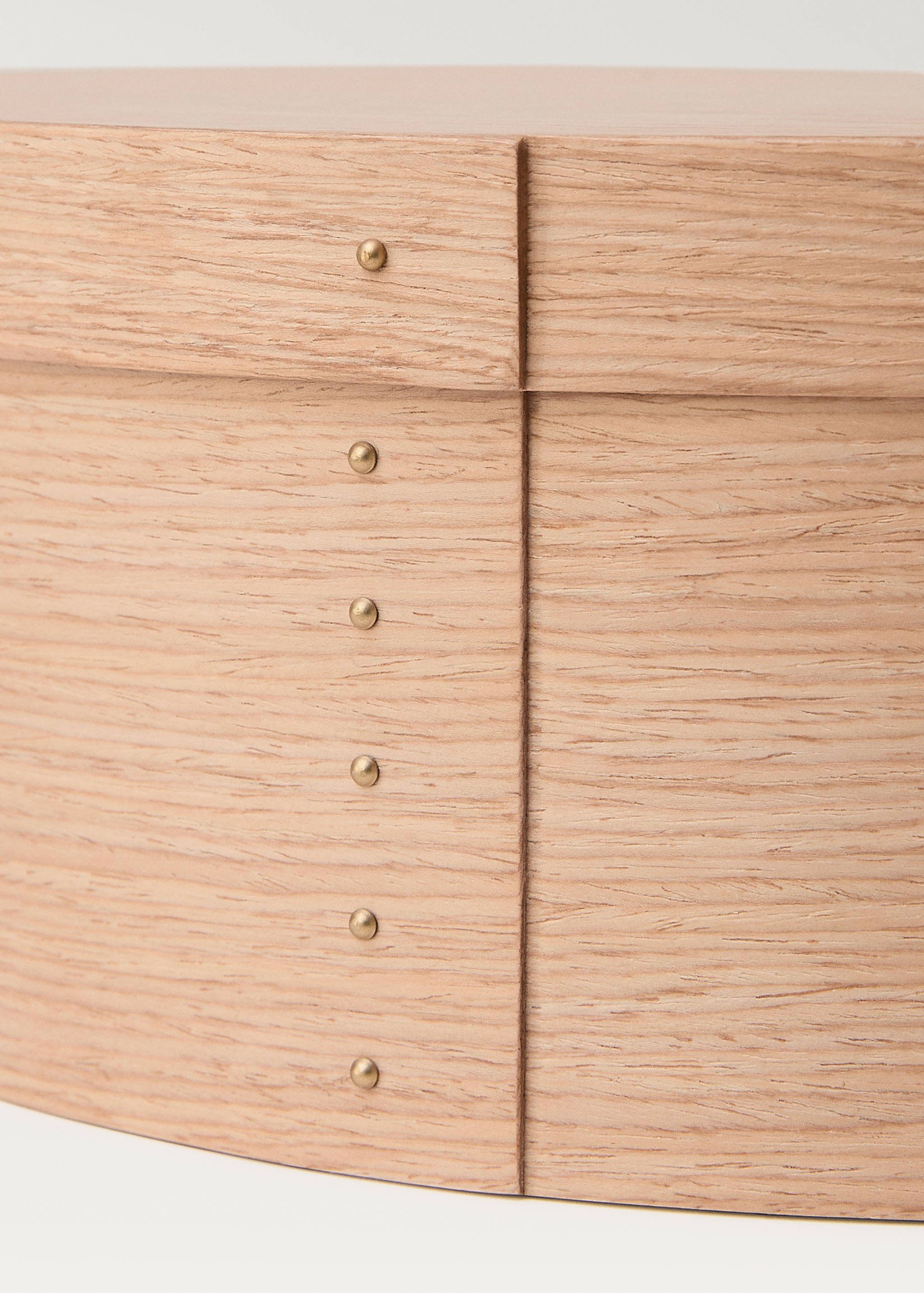 Boîte en bois ovale de taille moyenne - Détail de l'article 2