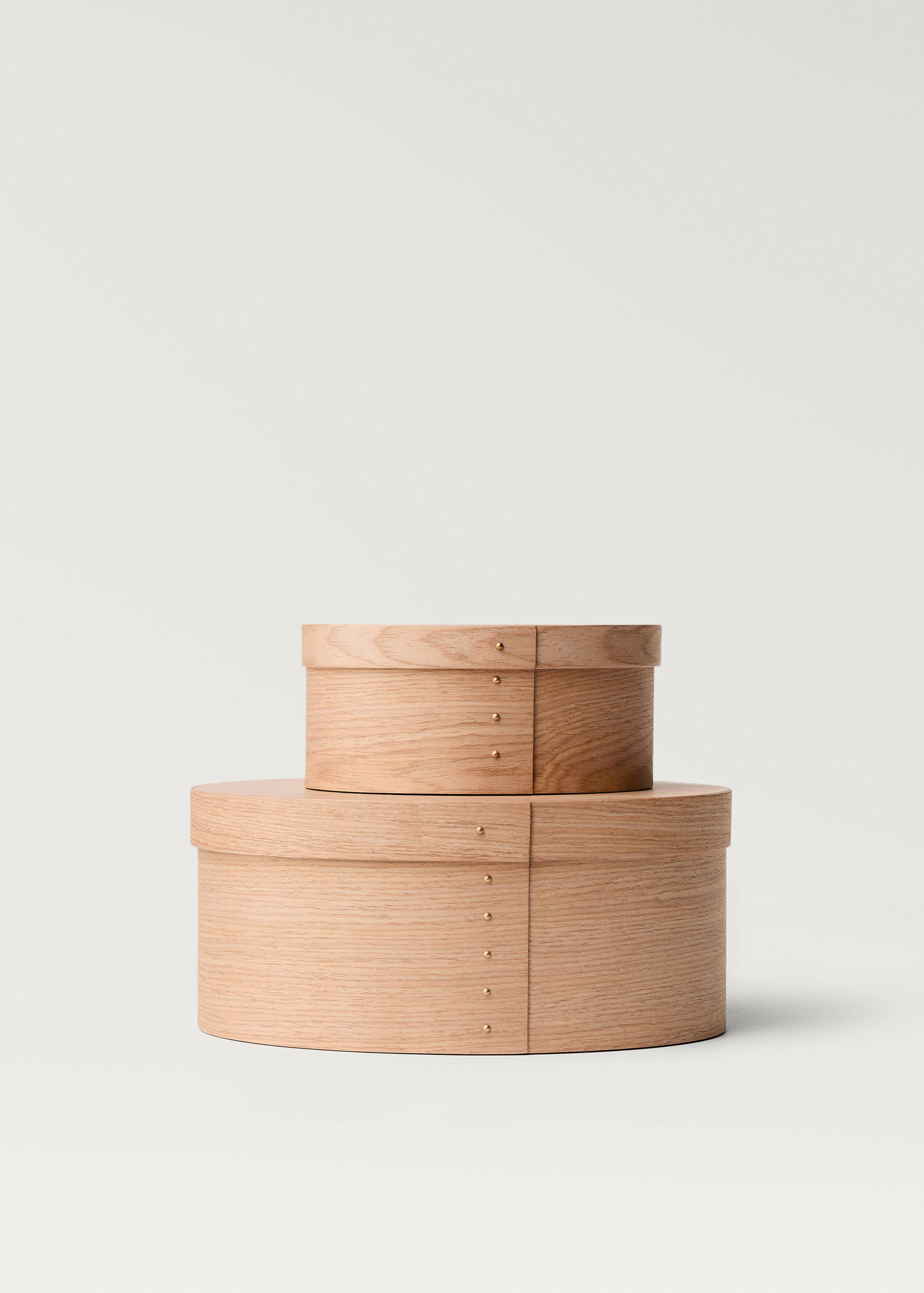 Boîte en bois ovale de taille moyenne - Détail de l'article 4