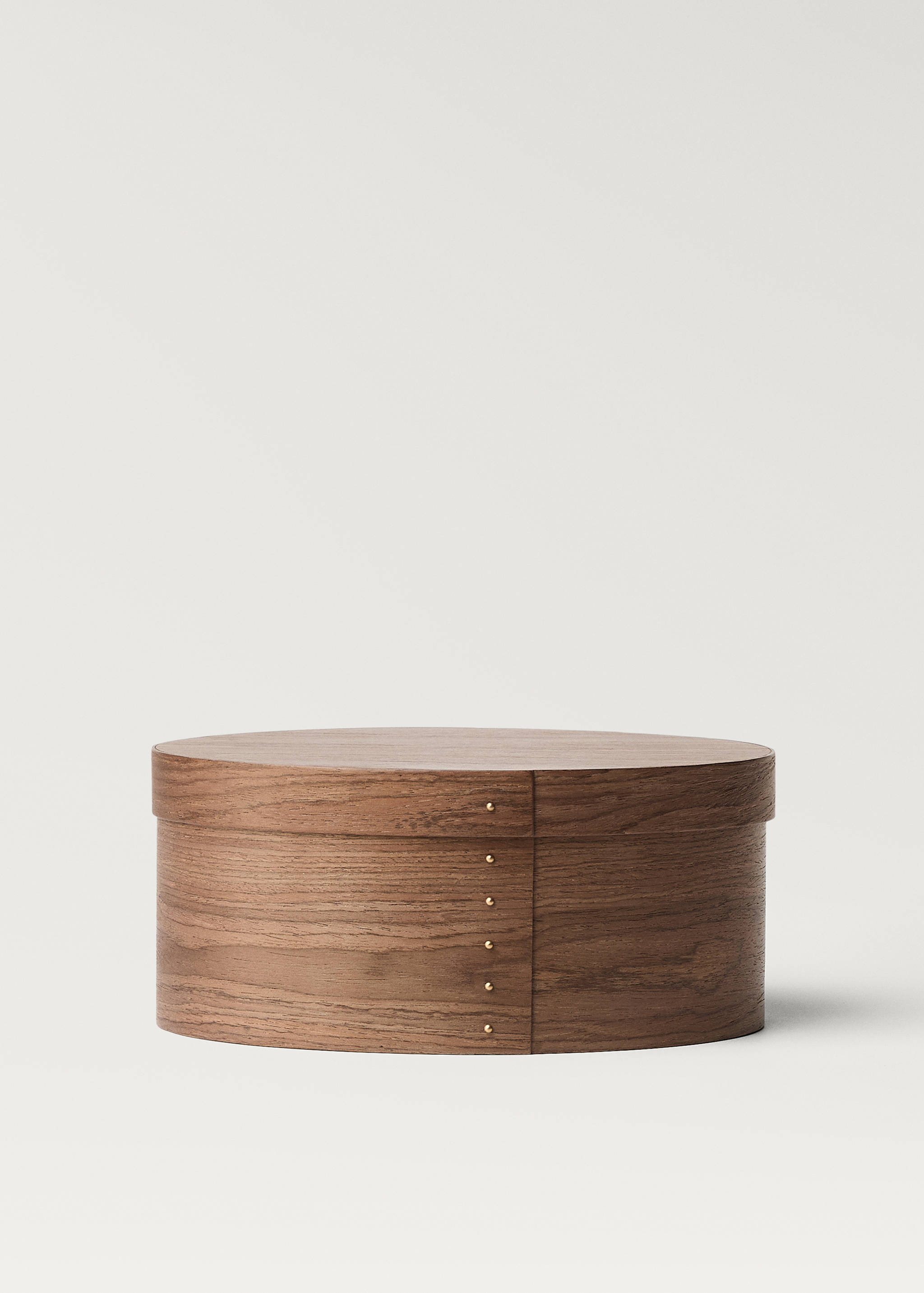 Boîte en bois ovale de taille moyenne - Article sans modèle