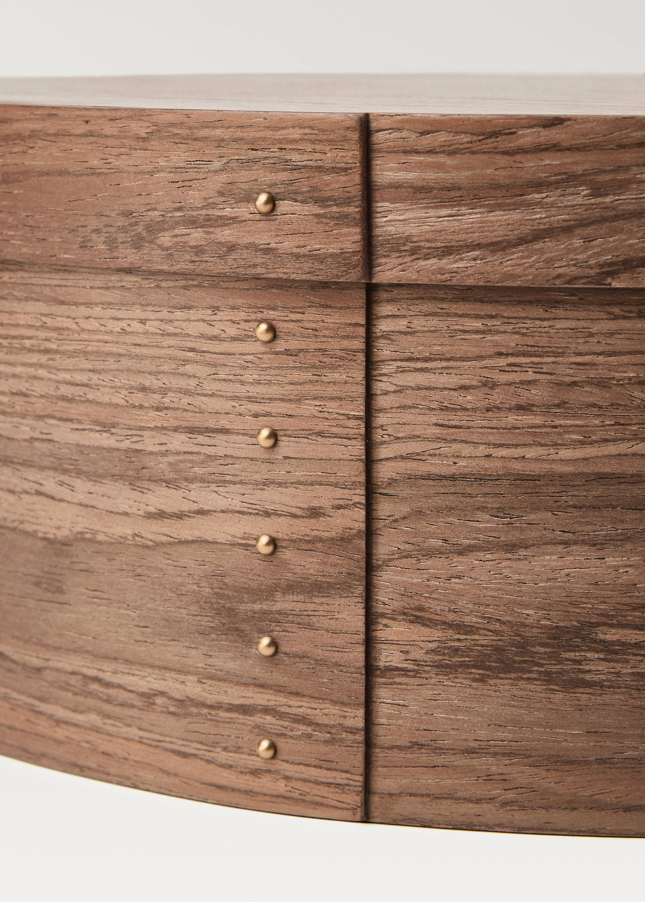 Boîte en bois ovale de taille moyenne - Détail de l'article 2