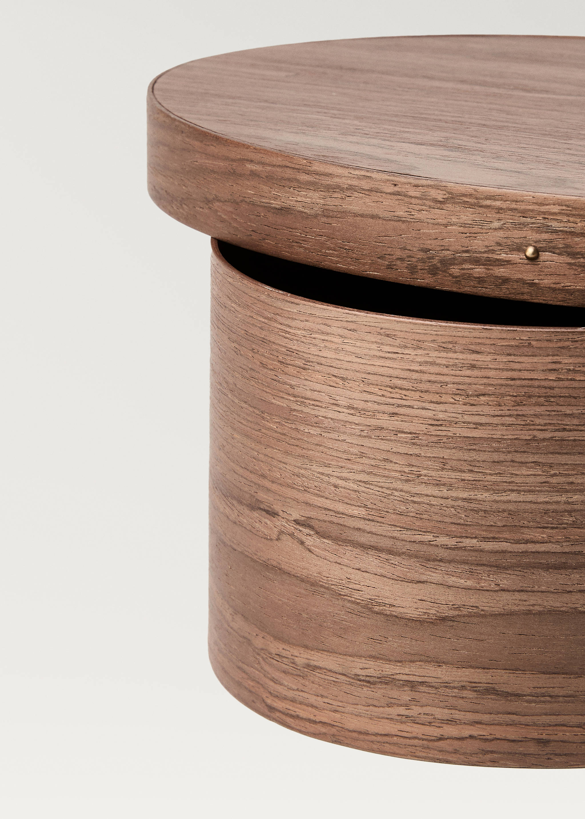 Boîte en bois ovale de taille moyenne - Détail de l'article 3