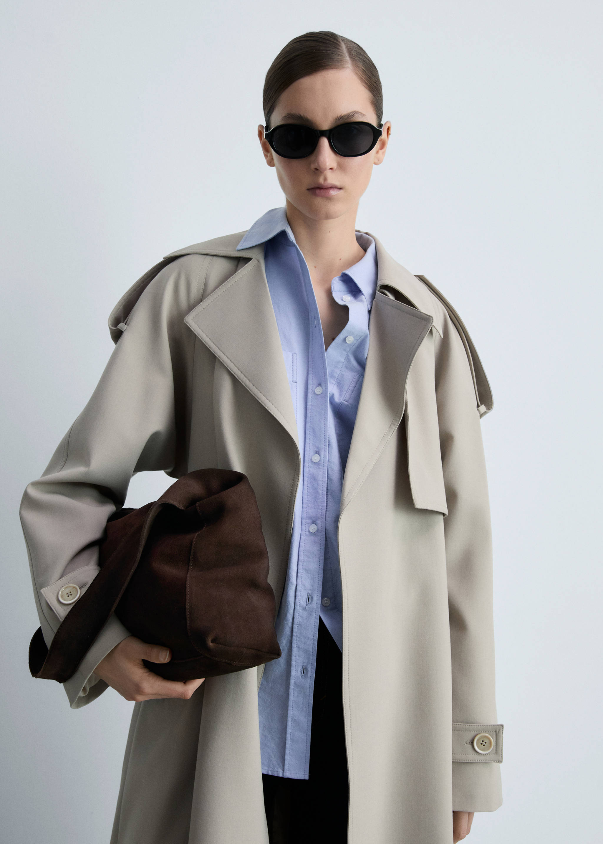 Suede shopper bag - General plane